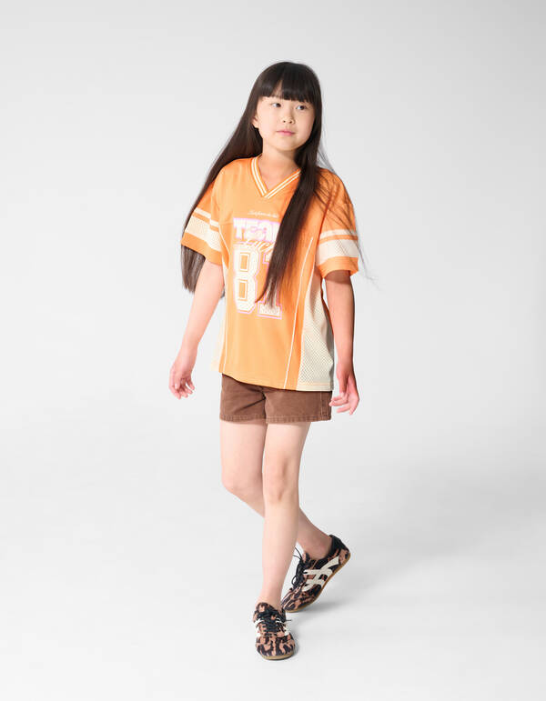 Baseball T-shirt Oranje SHOEBY GIRLS