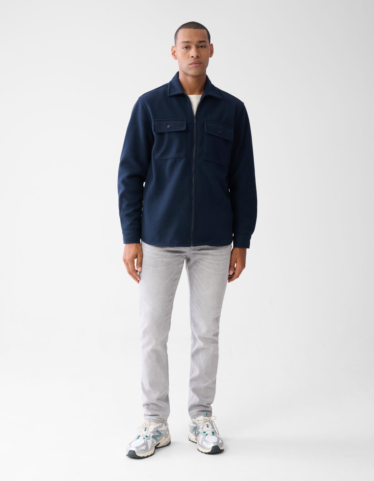 Zip-Overshirt Dunkelblau SHOEBY MEN