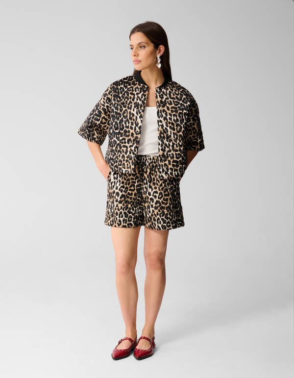 Struktur Leopard Kurz Braun SHOEBY WOMEN