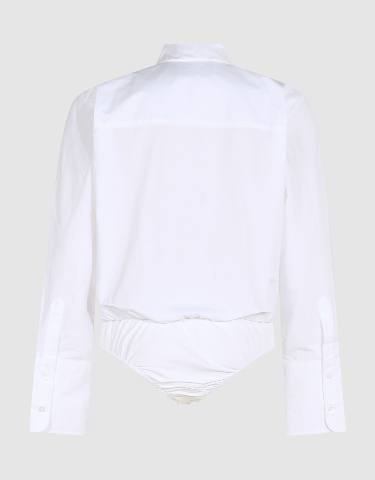 Popeline-Blusenbody in Wei&szlig; By Lonneke SHOEBY WOMEN