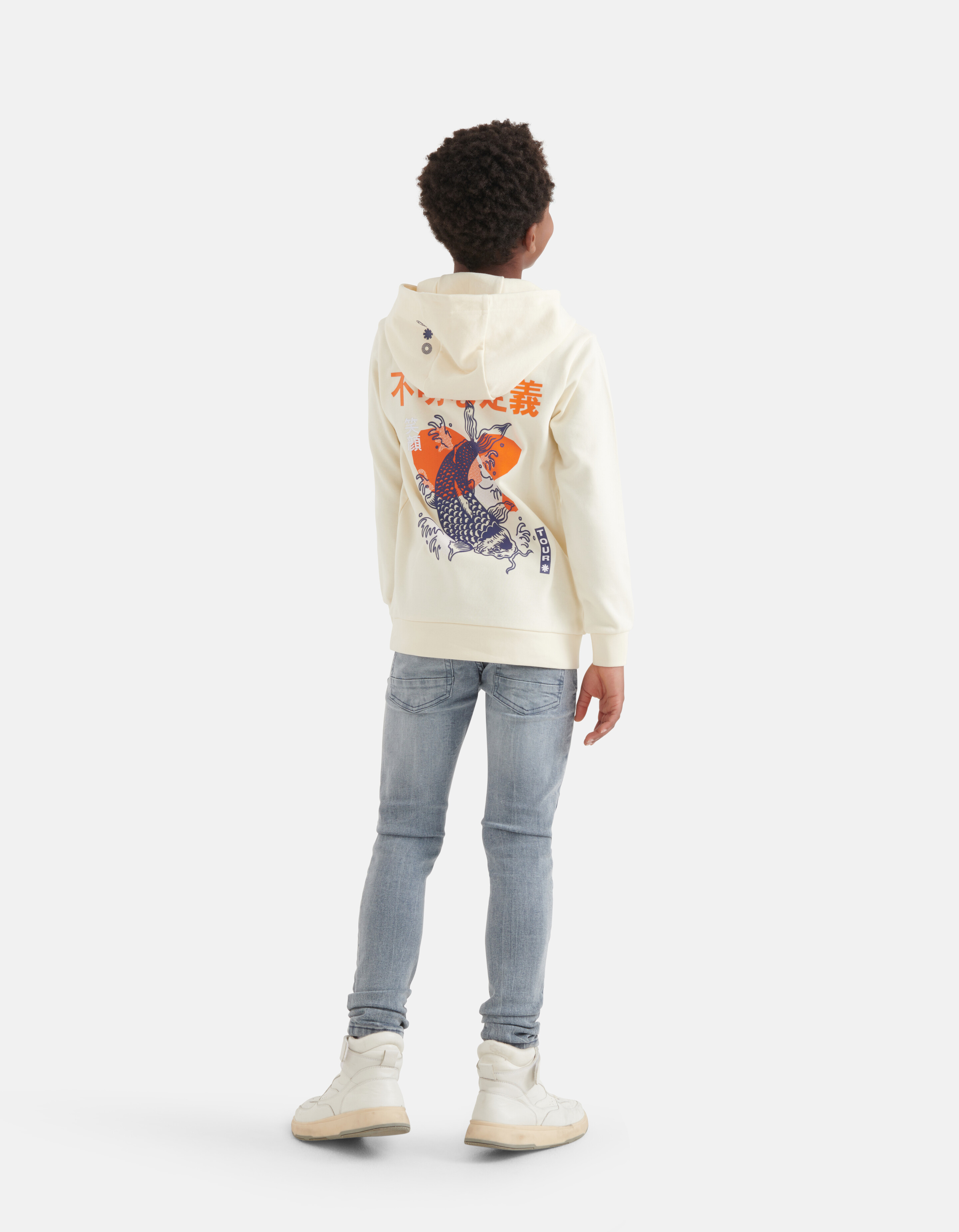 Biker Skinny Jeans Blau/Grau SHOEBY BOYS