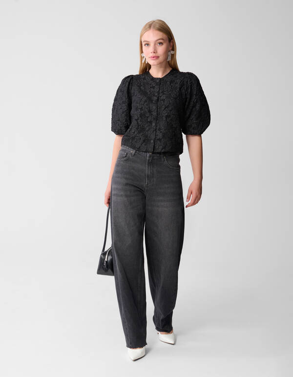 Puff Jacquard Jacke Schwarz SHOEBY WOMEN