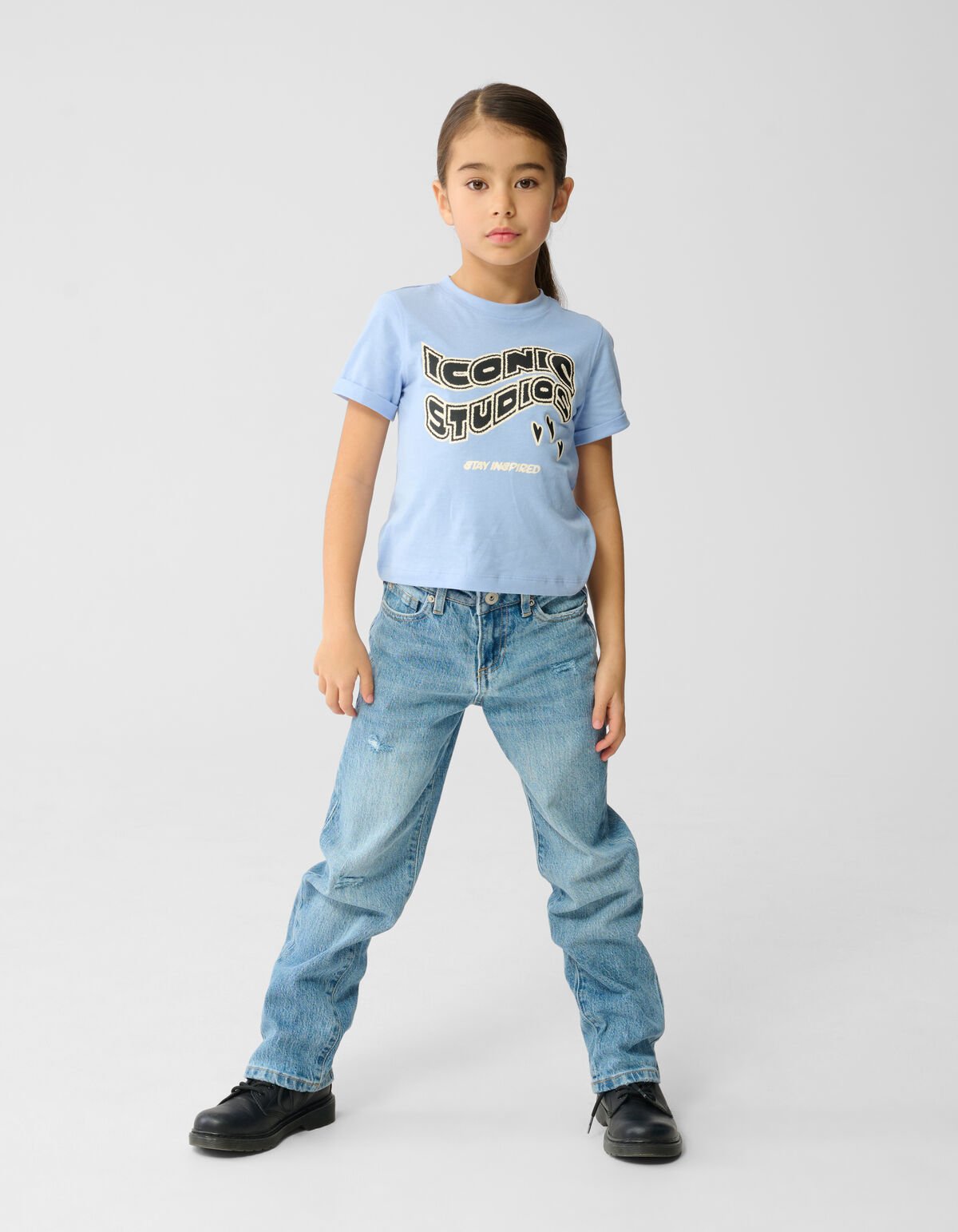 Iconic Studios Artwork T-Shirt Hellblau SHOEBY GIRLS