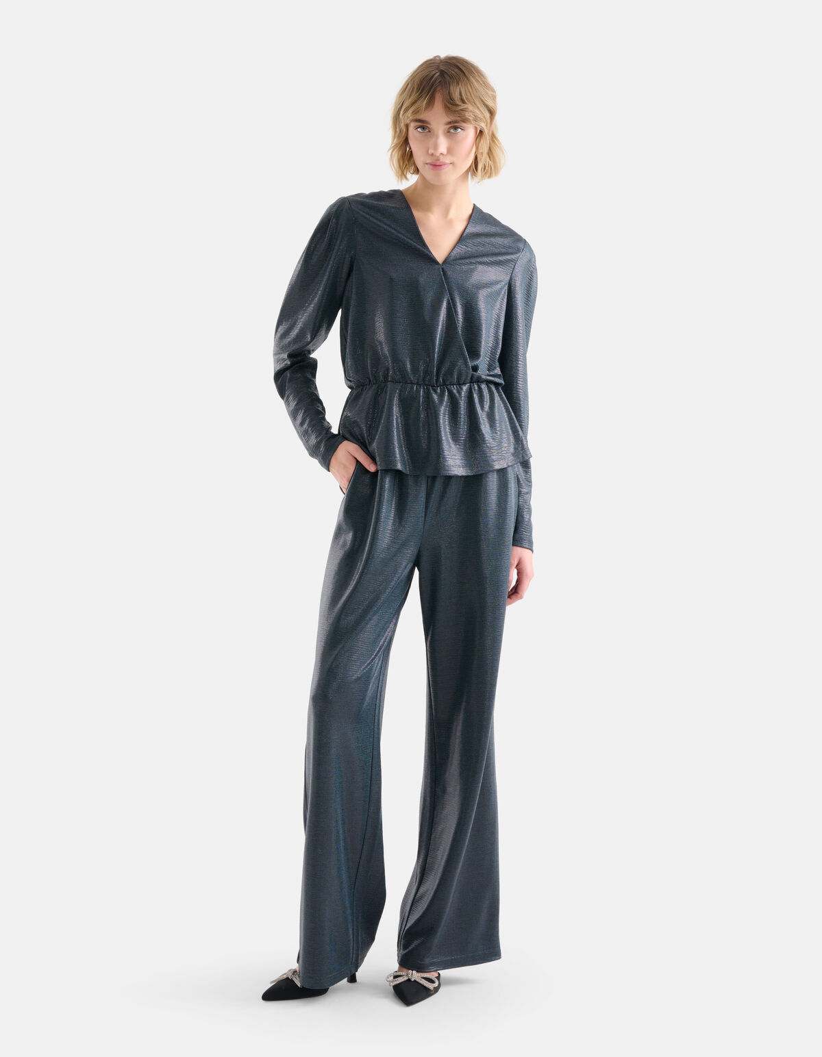 Beschichtetes Top Blau SHOEBY WOMEN