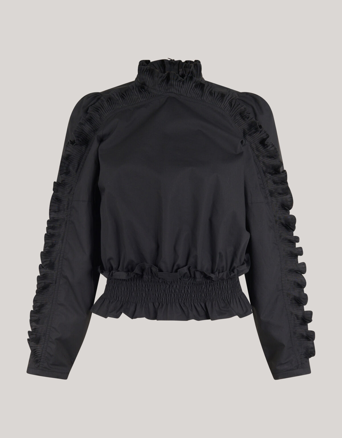 R&uuml;schen-Top Schwarz SHOEBY WOMEN