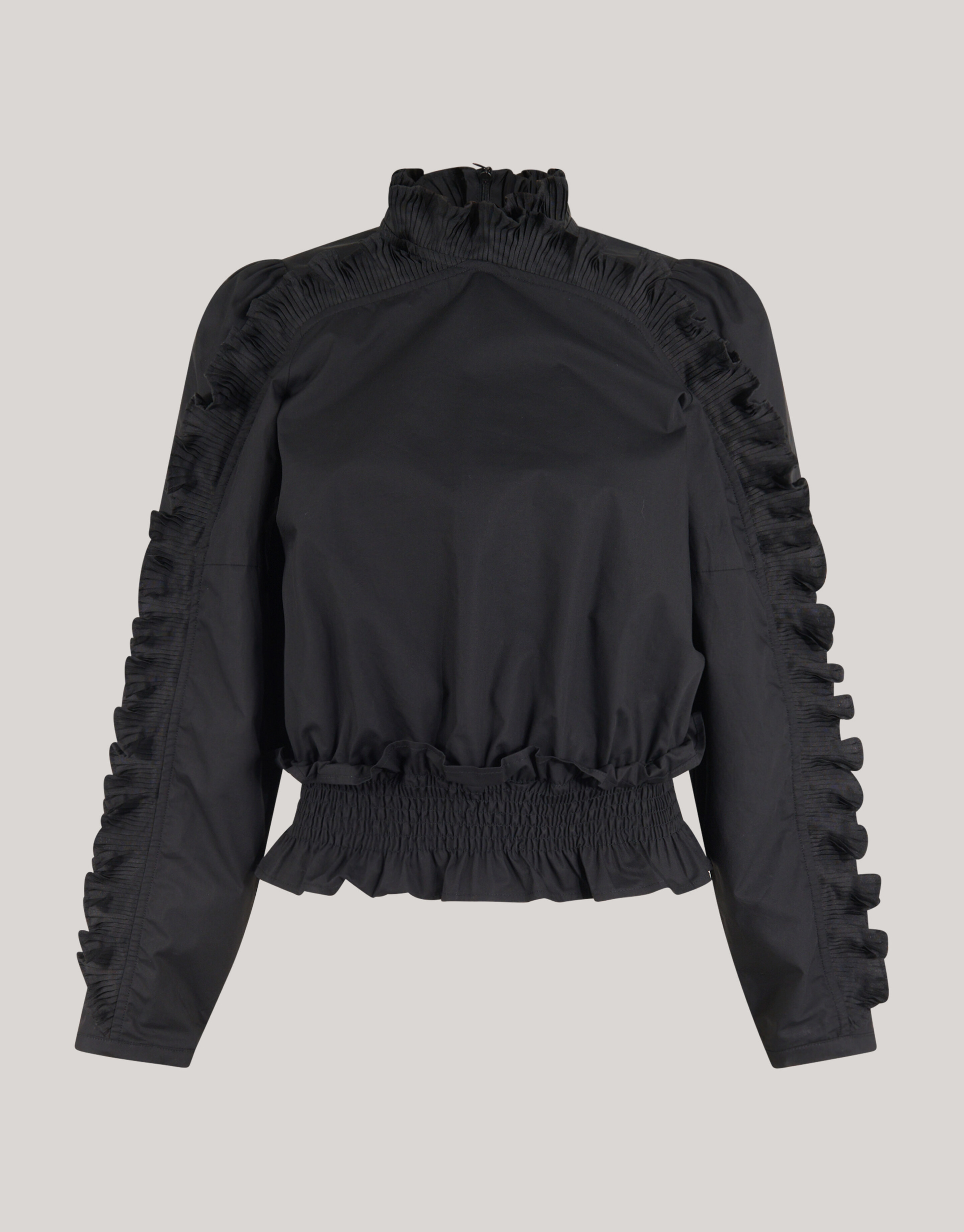 R&uuml;schen-Top Schwarz SHOEBY WOMEN