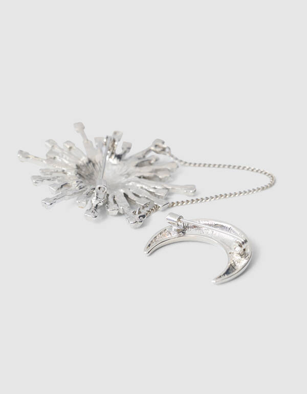 Broschenset „Mond & Sonne“ aus Silber SHOEBY ACCESSOIRES