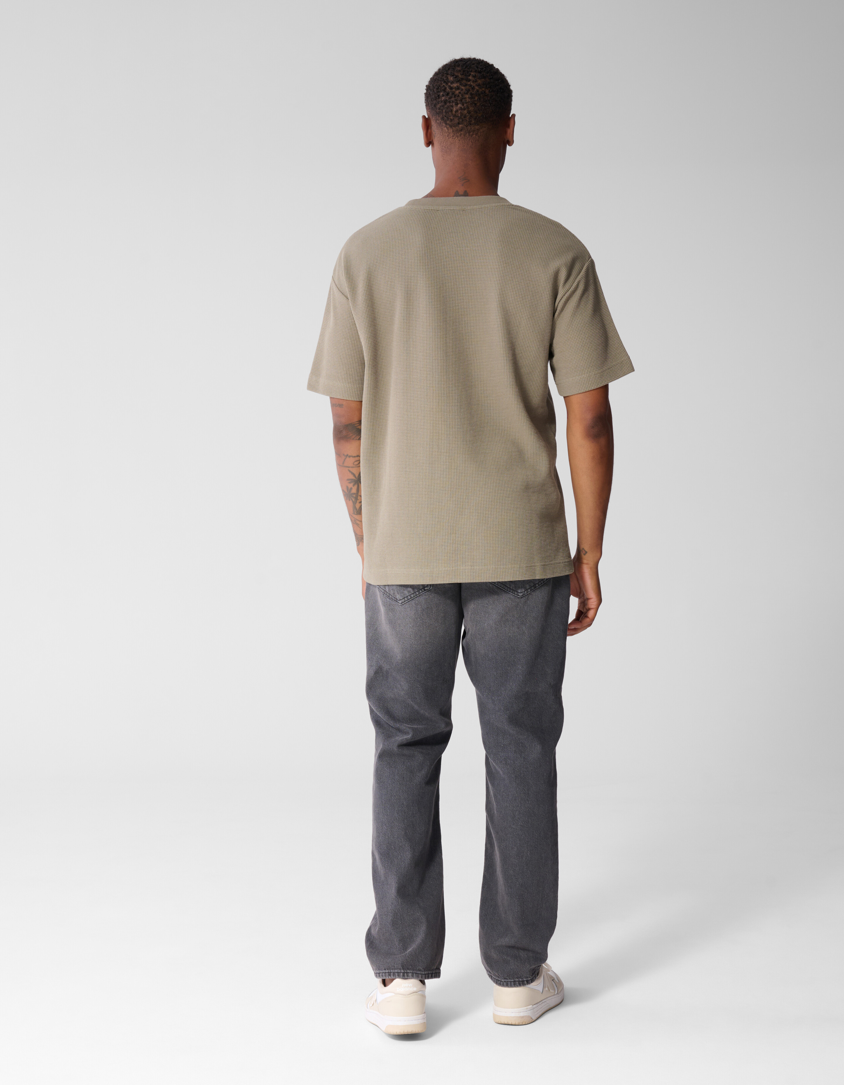 Gr&uuml;nes Waffel-T-Shirt SHOEBY MEN