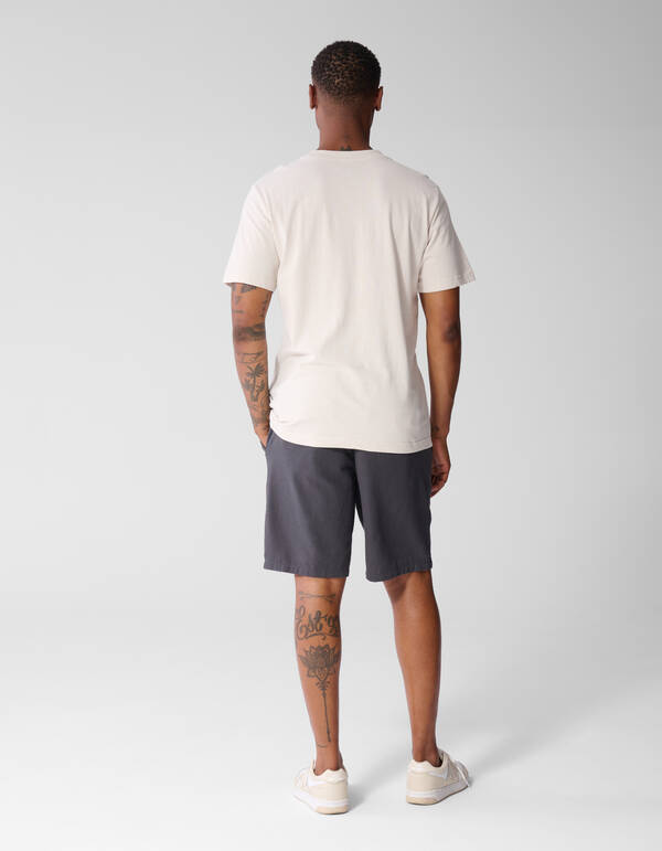 Stripe Mix T-Shirt Gebrochen Wei&szlig; SHOEBY MEN