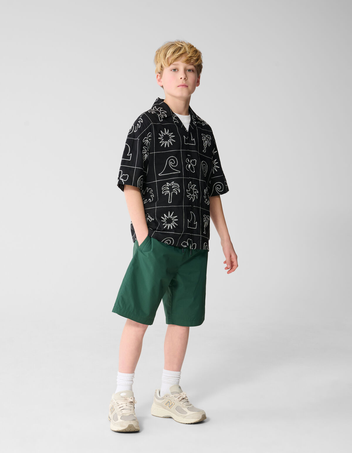 Embroidery Hemd Schwarz SHOEBY BOYS