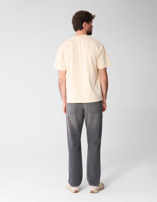 Organic Artwork T-Shirt Hellgelb SHOEBY MEN