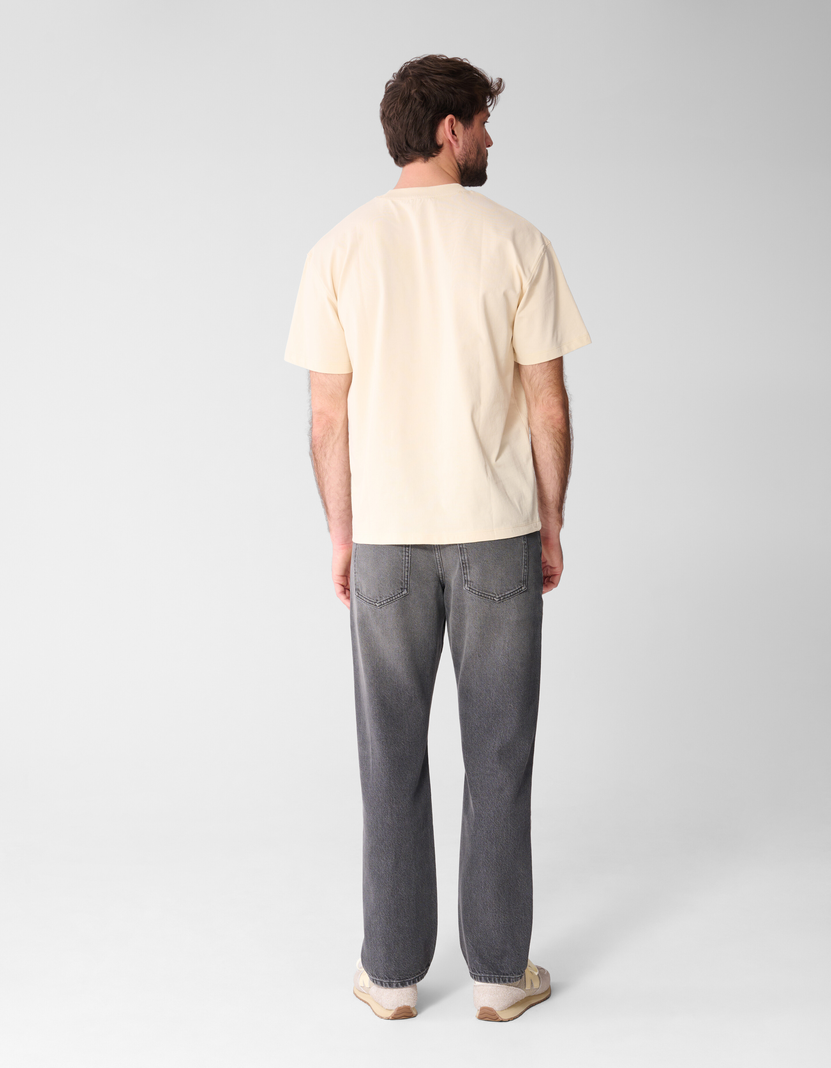 Organic Artwork T-Shirt Hellgelb SHOEBY MEN