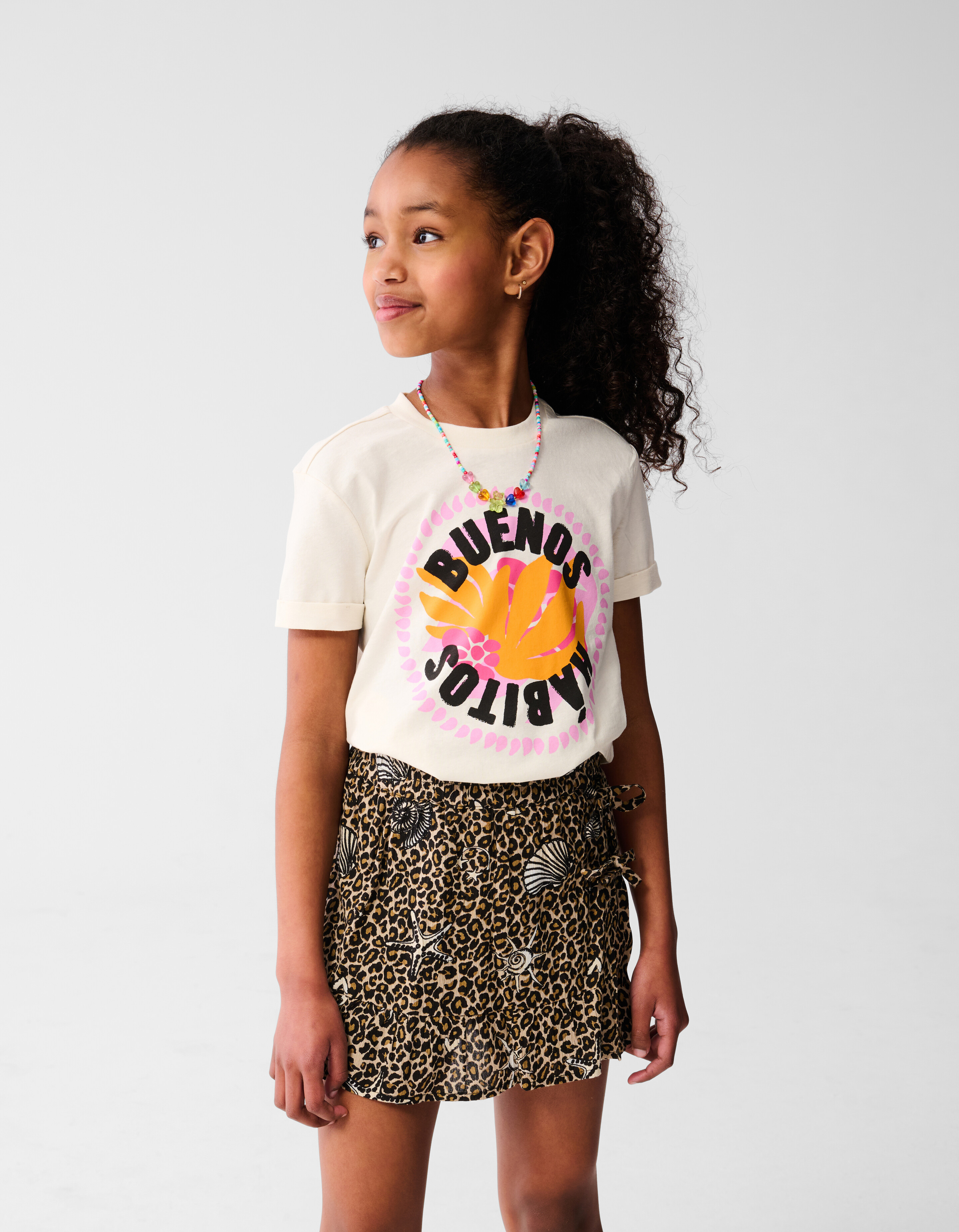 Buenos Artwork T-shirt Weiß SHOEBY GIRLS