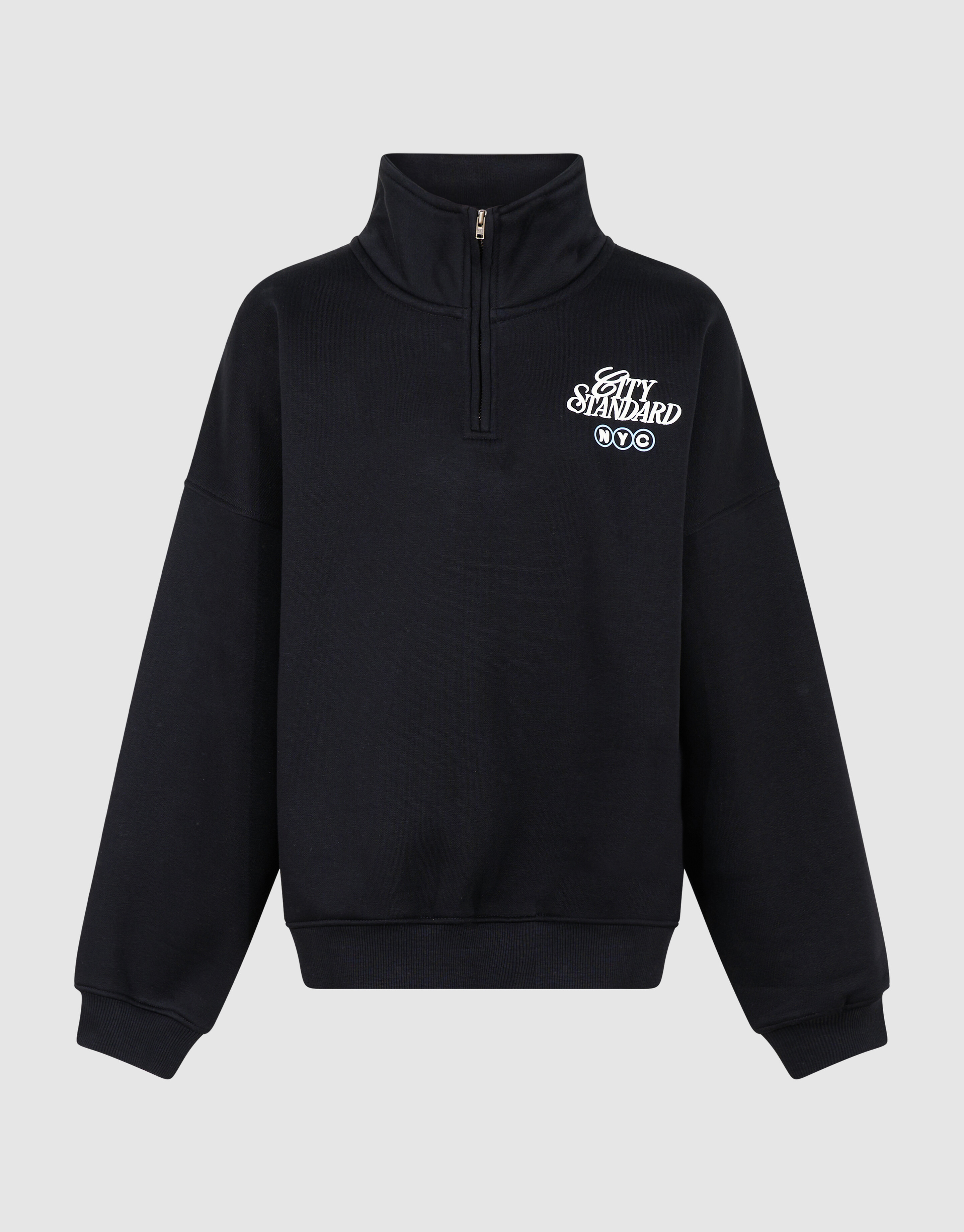 City Zip Sweatshirt Schwarz SHOEBY BOYS