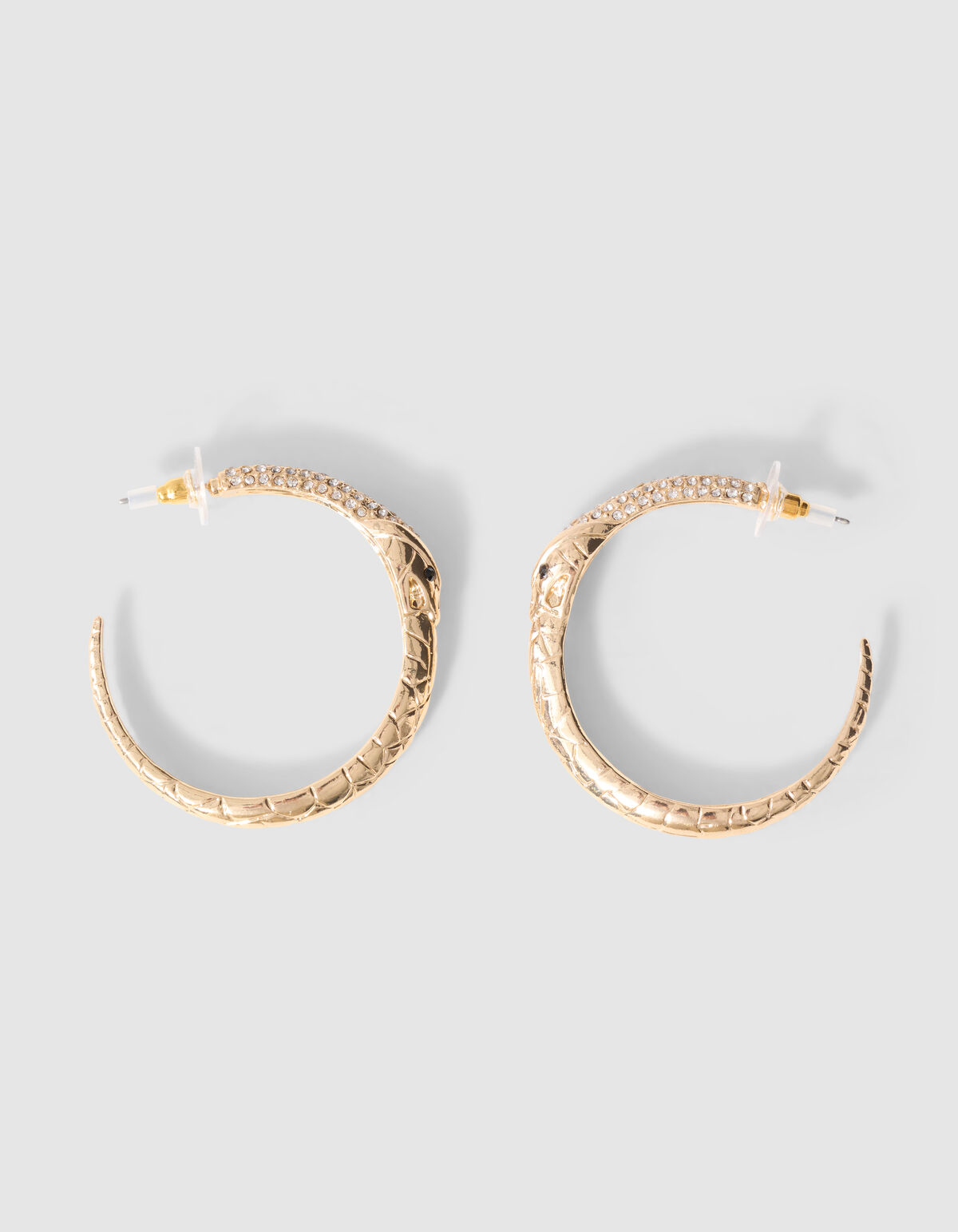 Schlangen-Creolen in Gold SHOEBY ACCESSOIRES