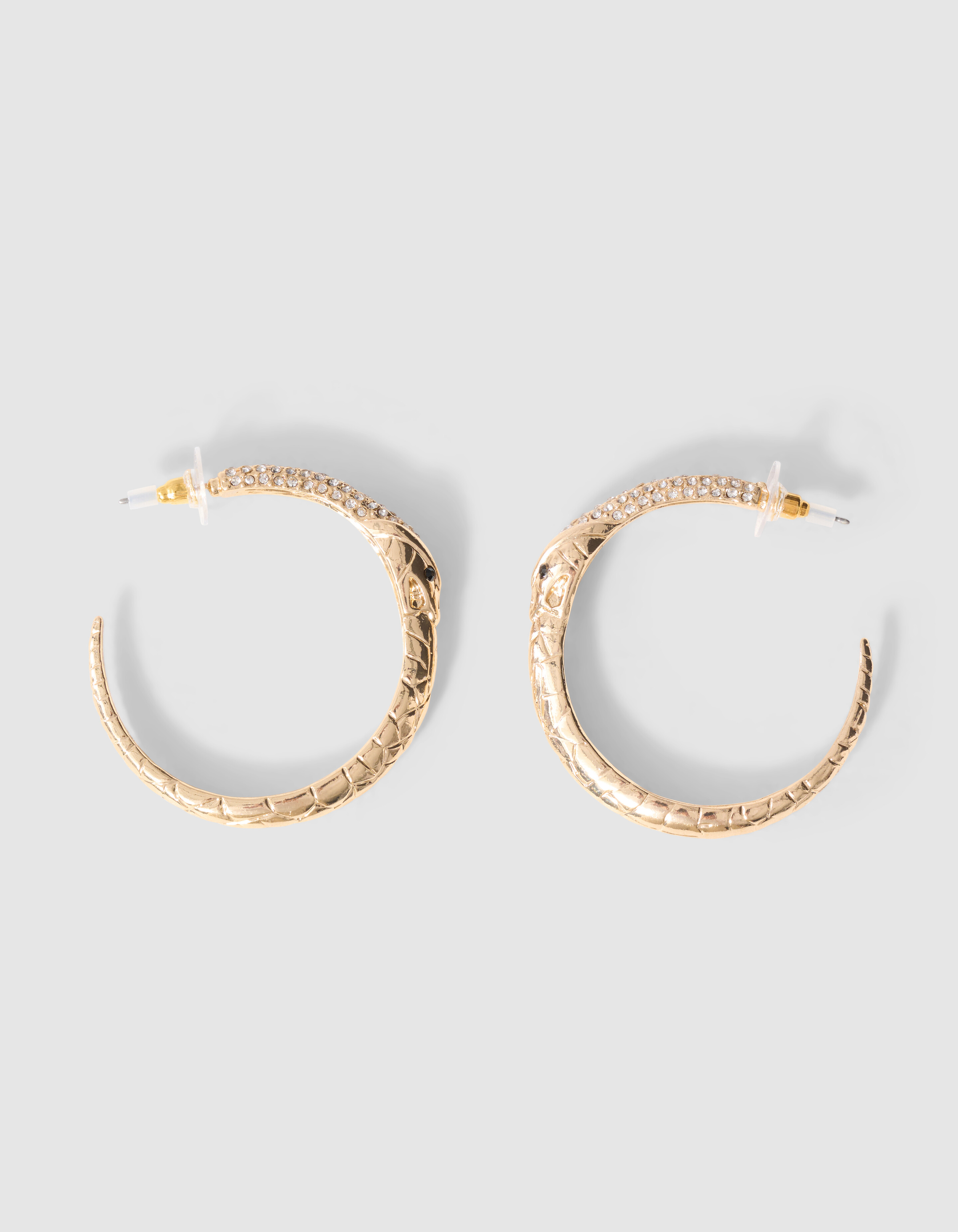 Schlangen-Creolen in Gold SHOEBY ACCESSOIRES