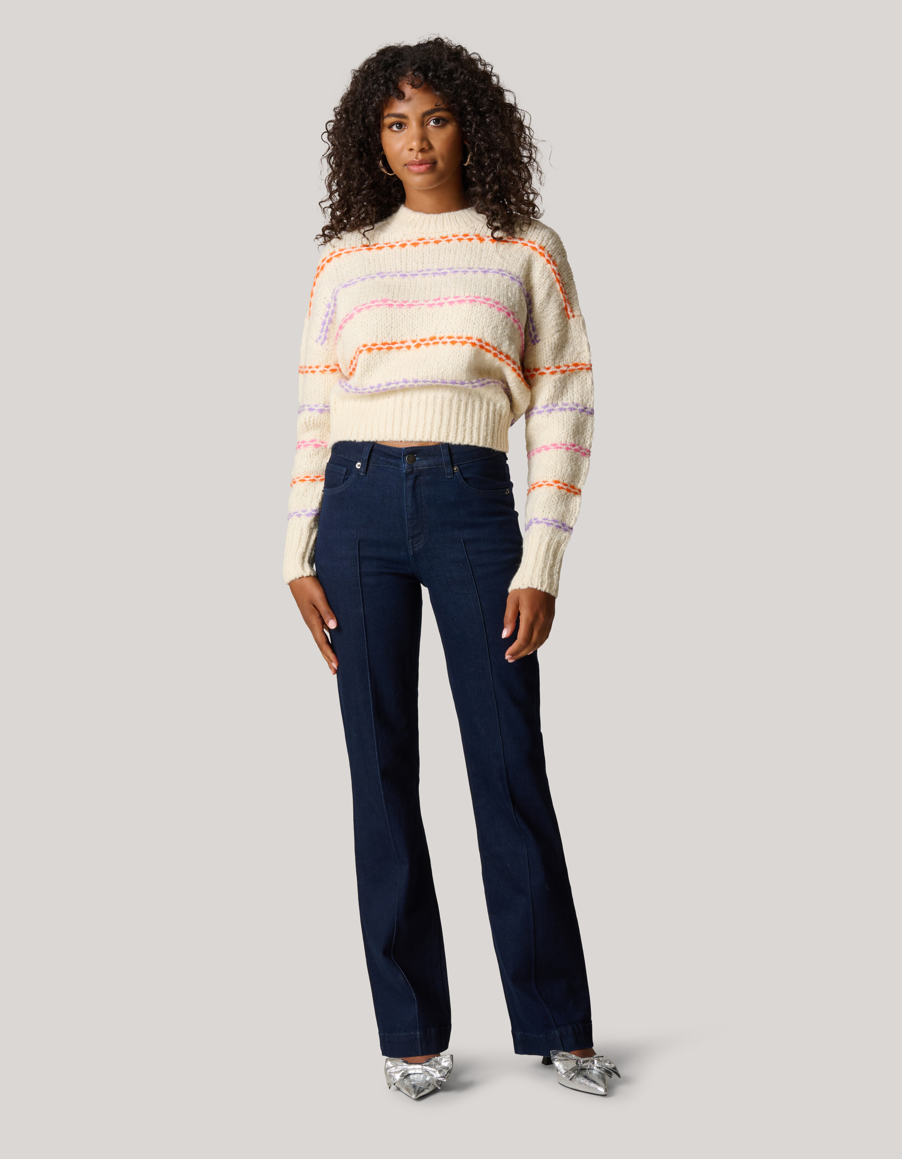 Flared Fit Jeans Dunkelblau SHOEBY WOMEN