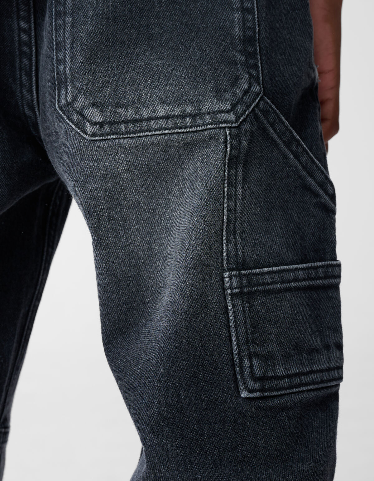 Straight Fit Jeans Dunkelgrau SHOEBY BOYS