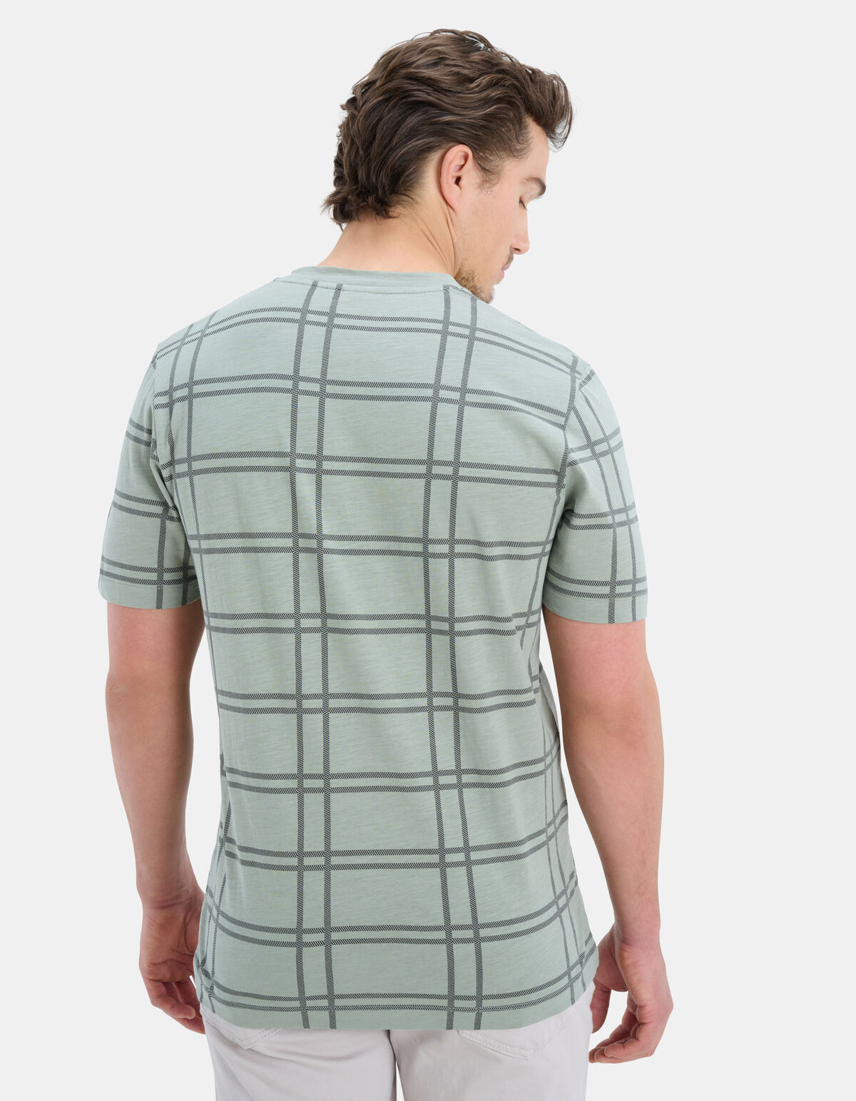 T-Shirt mit Karodruck REFILL