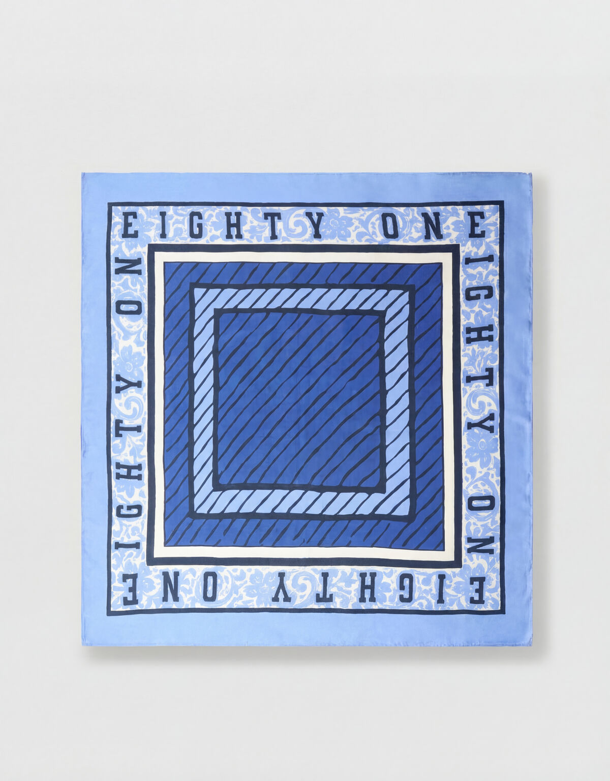 Grafischer Schal Blau SHOEBY ACCESSOIRES