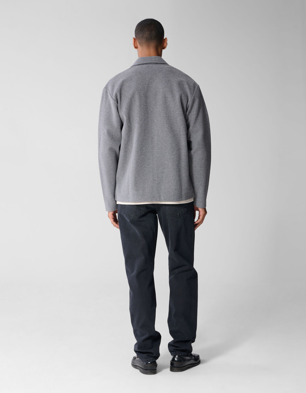 Melange Overshirt Grau SHOEBY MEN