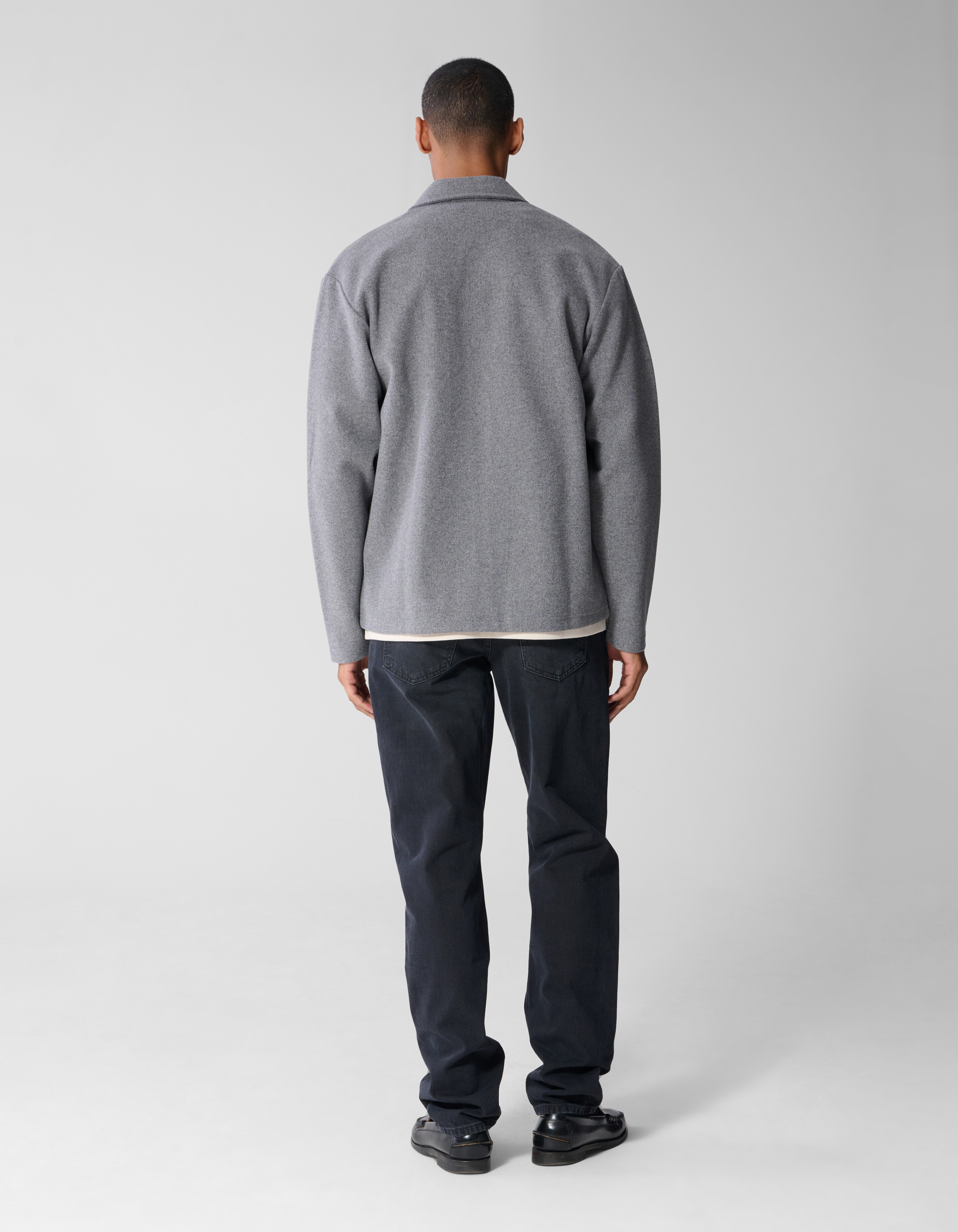Melange Overshirt Grau SHOEBY MEN