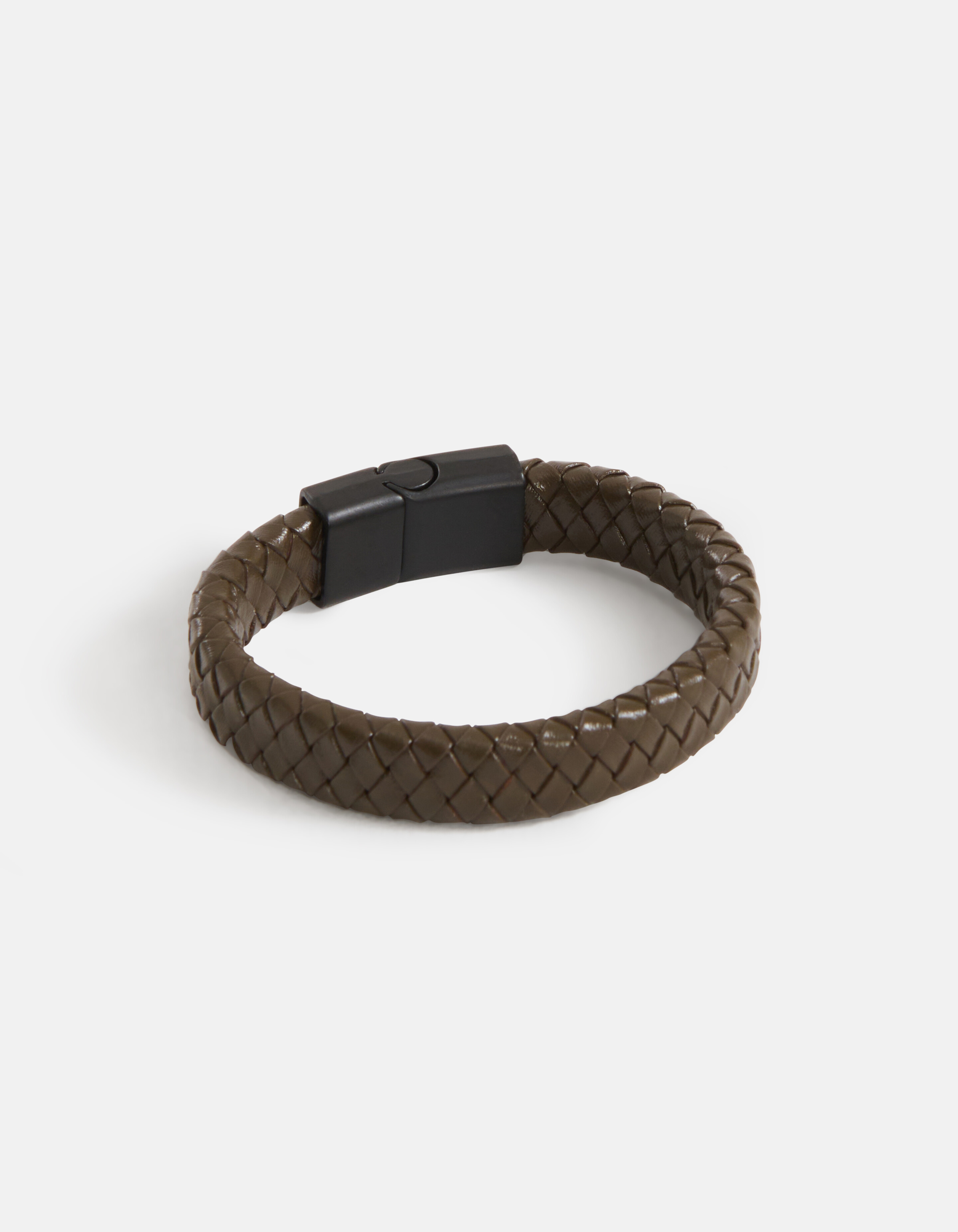Leren Armband Donkergroen SHOEBY ACCESSOIRES