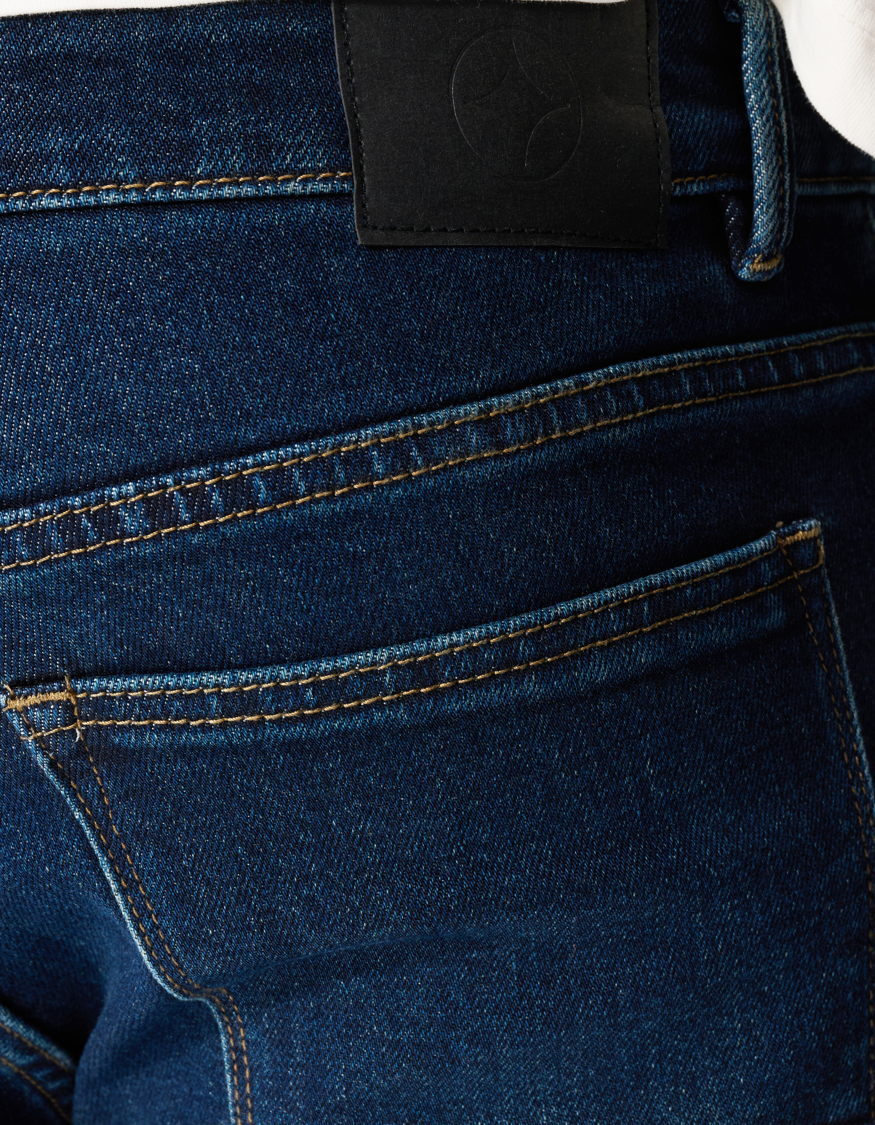 Slim Straight Fit Jeans Dunkelblau L34 SHOEBY MEN