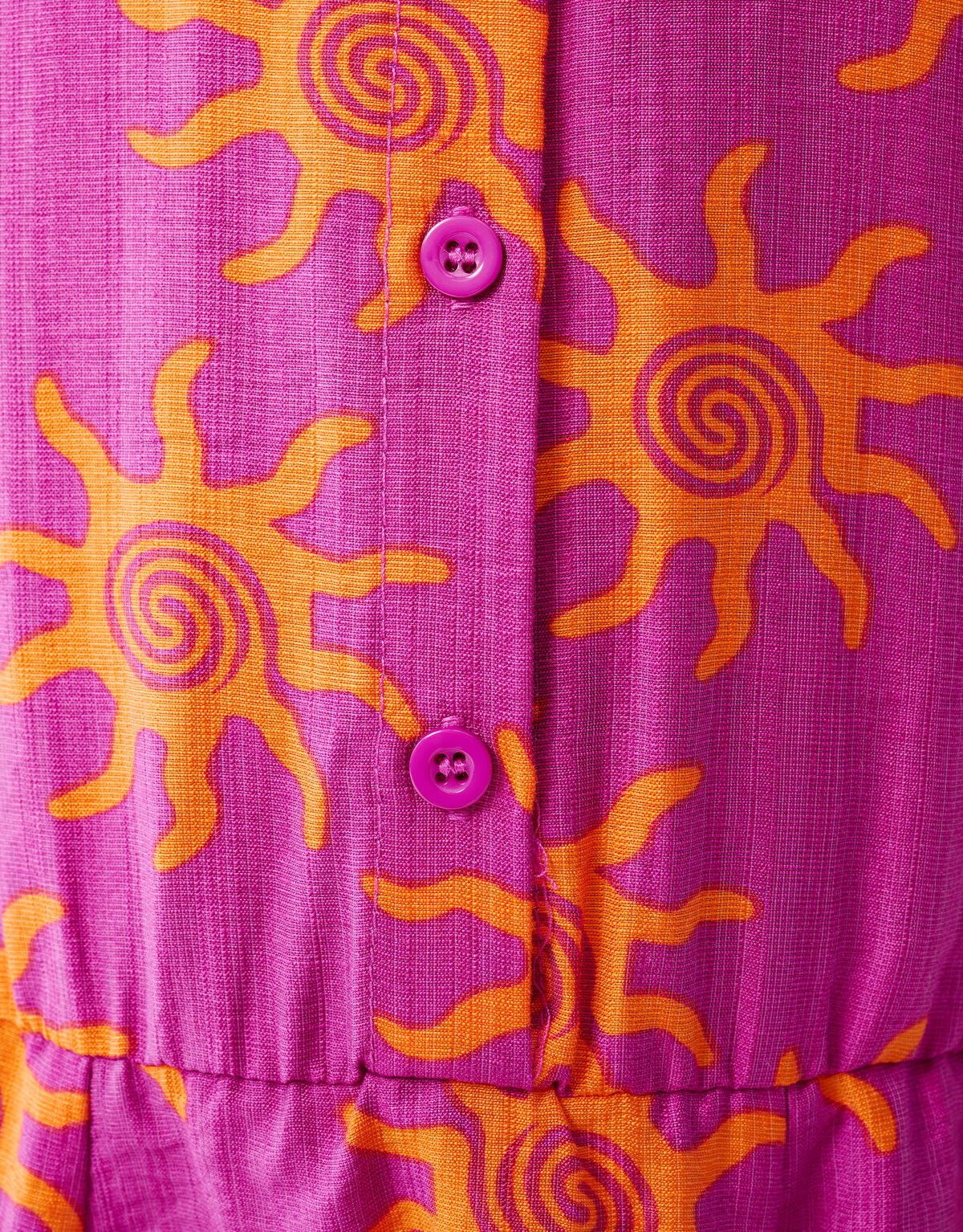 Kleid mit Artwork-Print Dunkelviolett SHOEBY GIRLS