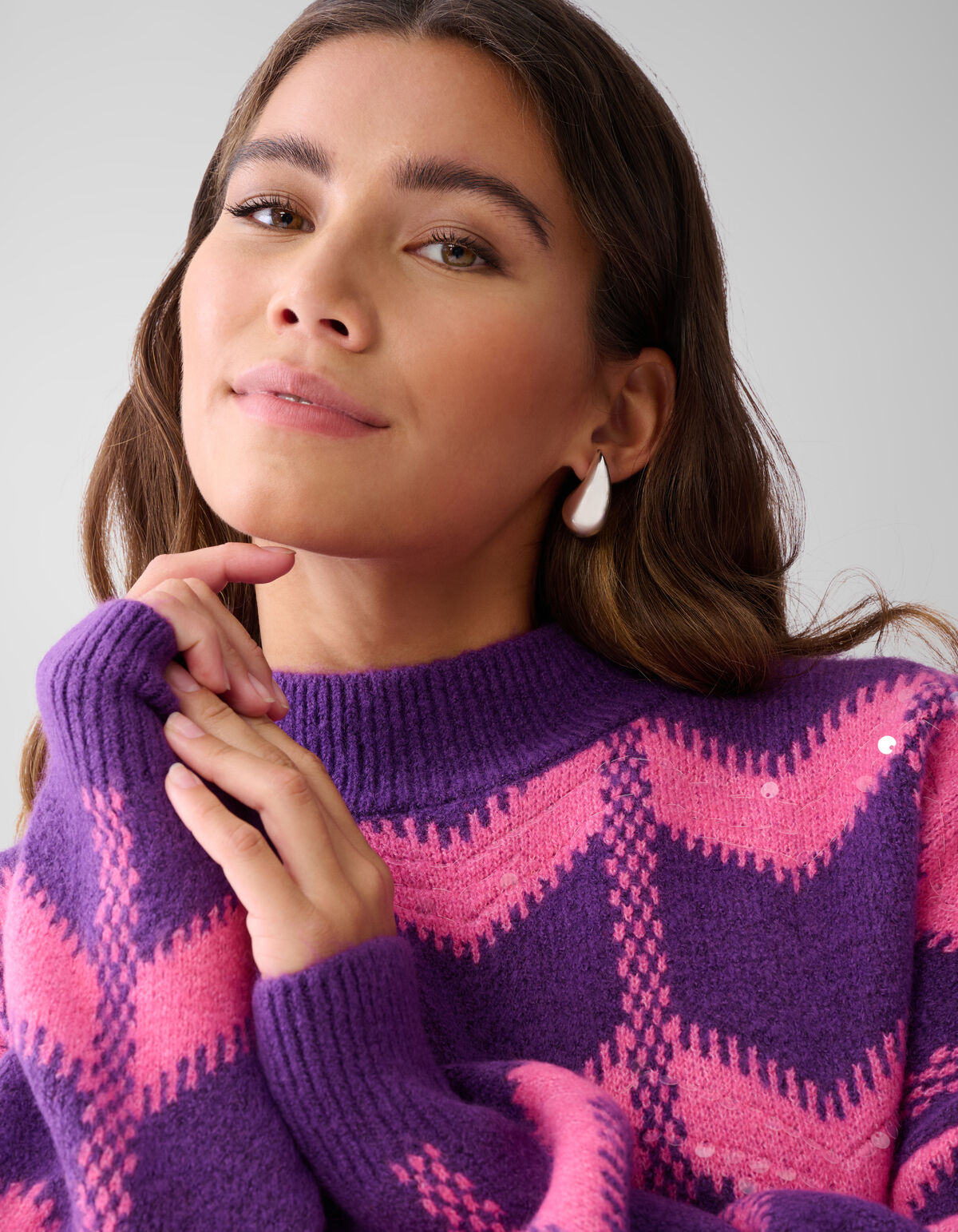 Pullover mit Herzmotiv Off White von Furmey SHOEBY WOMEN