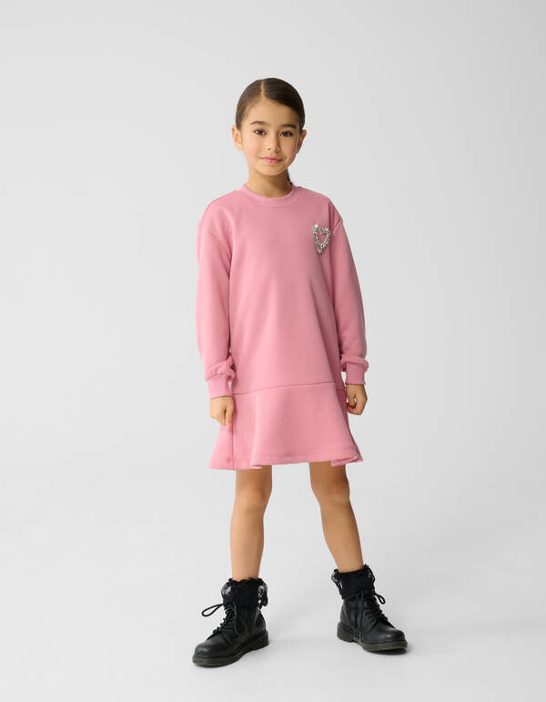 Herzförmiges Sweatshirtkleid Rosa SHOEBY GIRLS