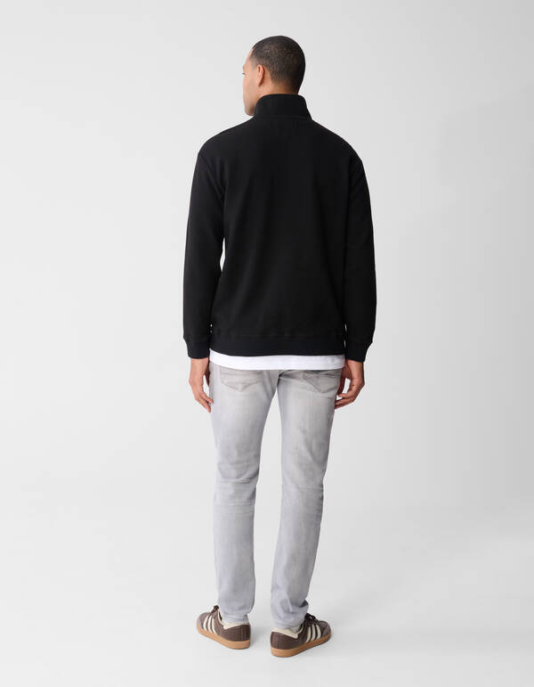 Pullover mit halbem Rei&szlig;verschluss  K&ouml;pergewebe Sc SHOEBY MEN