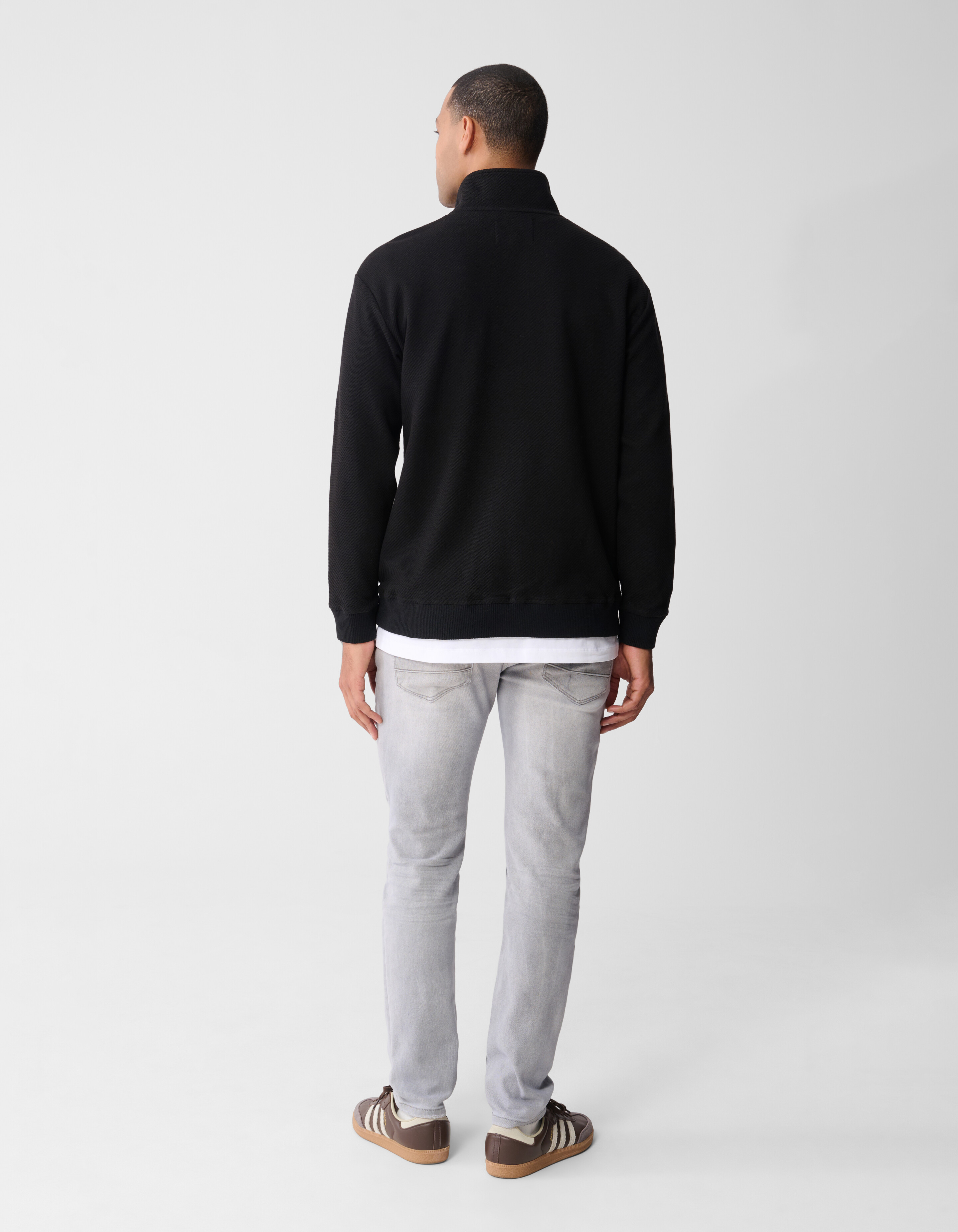 Pullover mit halbem Rei&szlig;verschluss  K&ouml;pergewebe Sc SHOEBY MEN