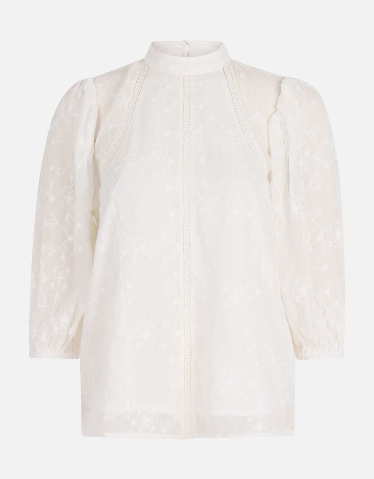 Besticktes Tape-Top Off White SHOEBY WOMEN