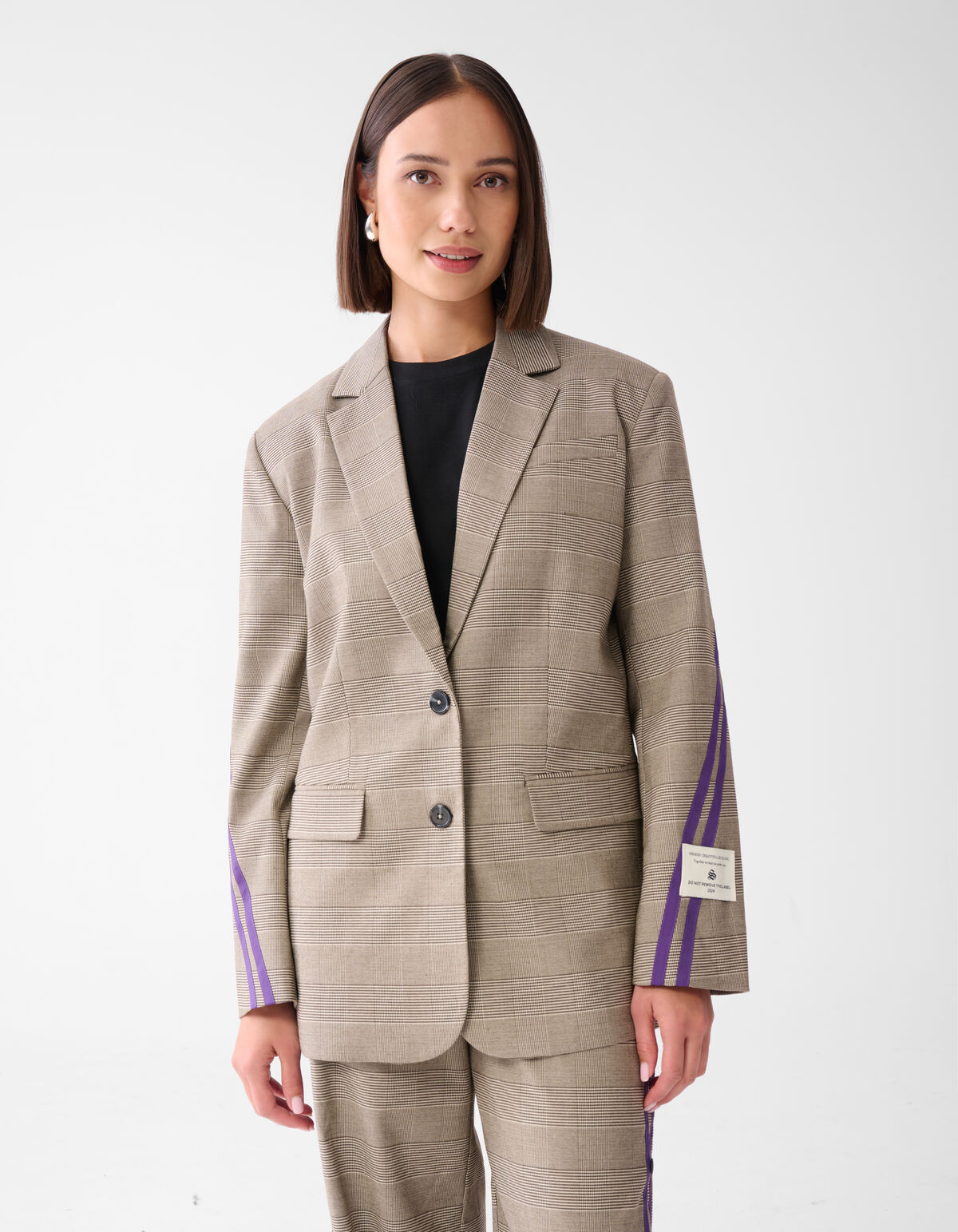 Sportlich karierter Blazer Braun SHOEBY WOMEN