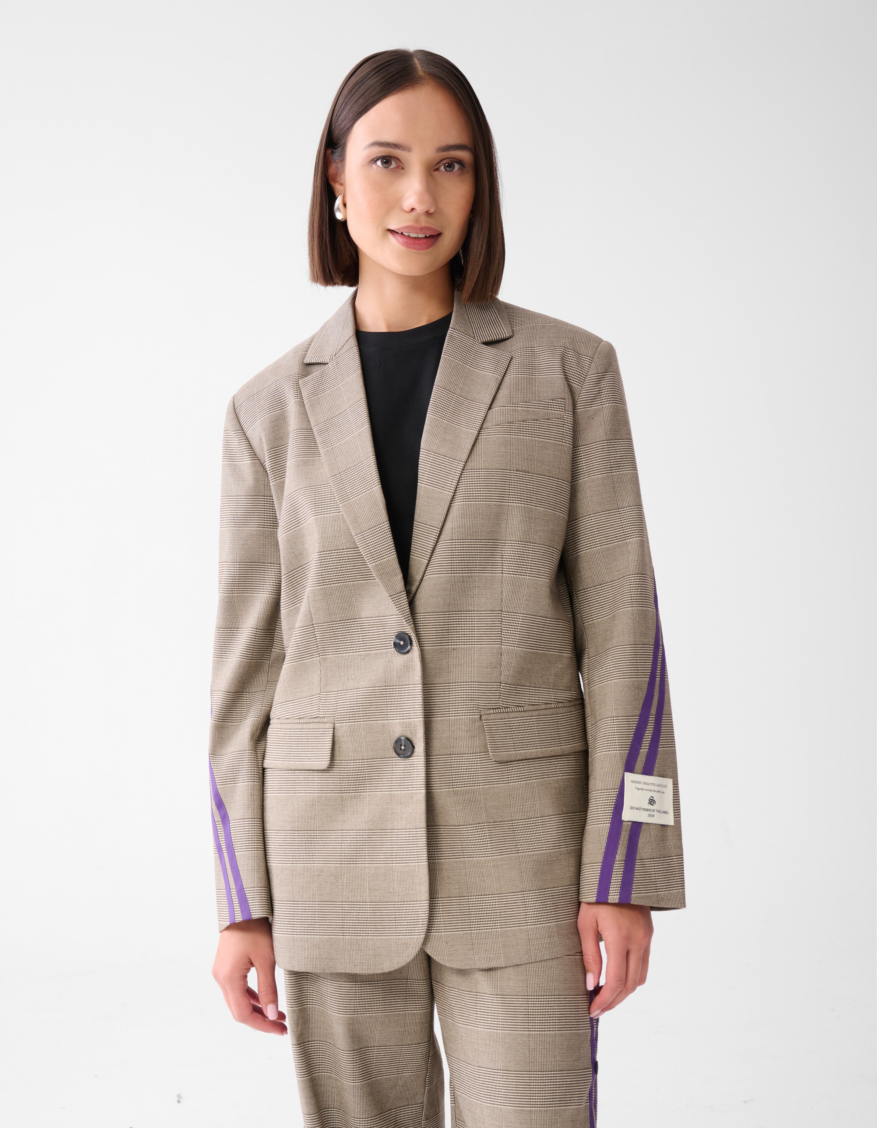 Sportlich karierter Blazer Braun SHOEBY WOMEN