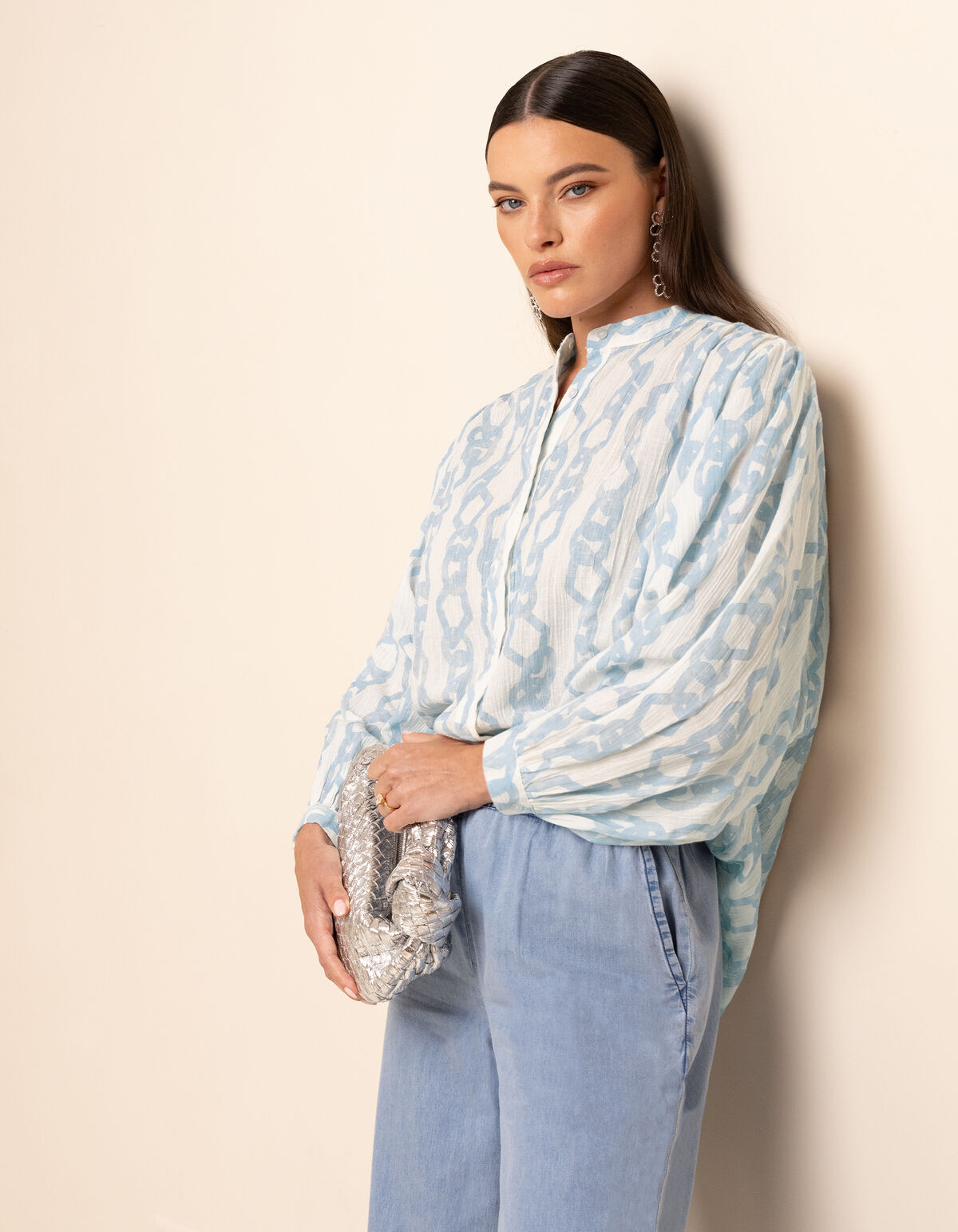 Wasserdruck Bluse Off White By Mieke SHOEBY WOMEN