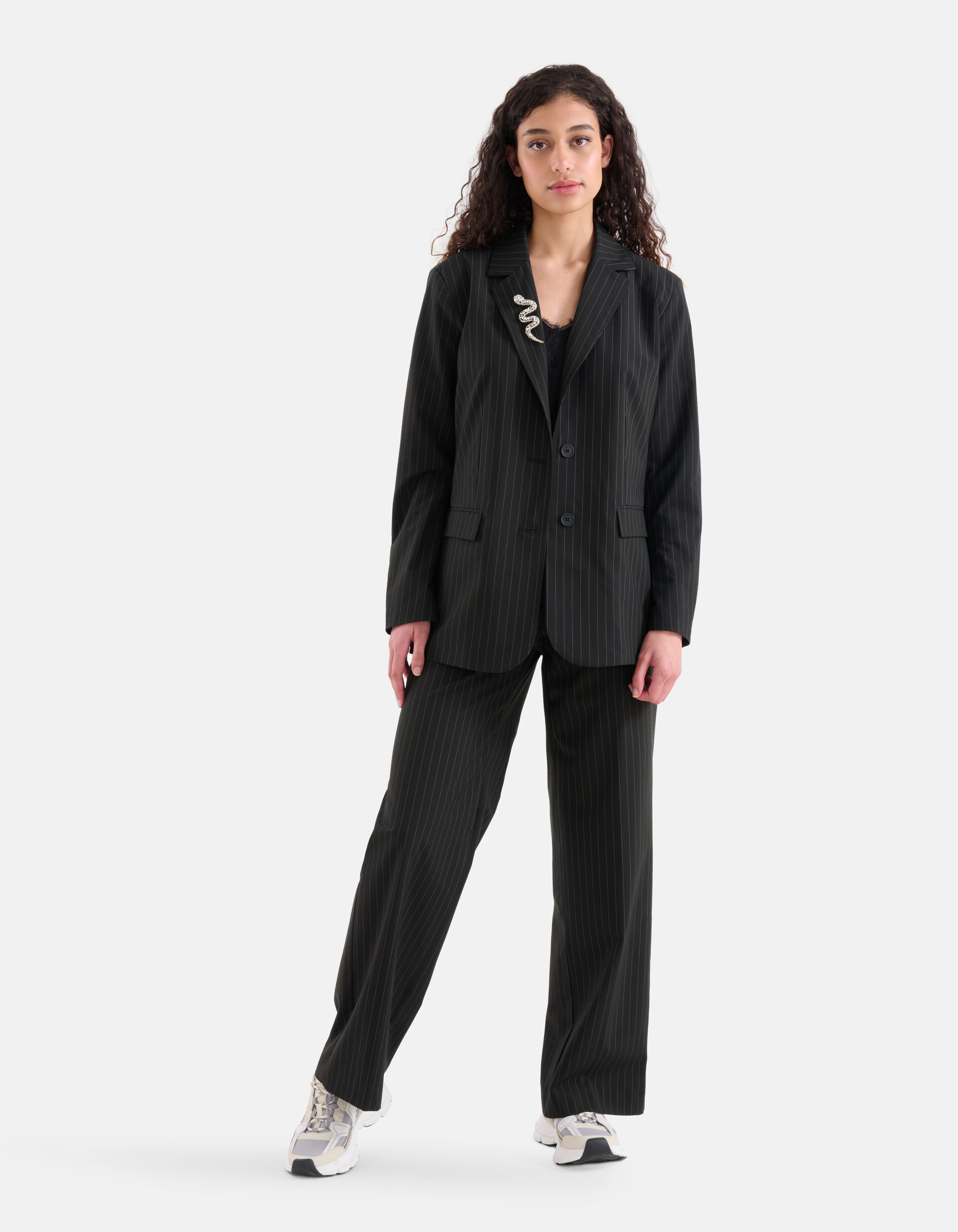 Blazer mit Nadelstreifen Schwarz SHOEBY WOMEN