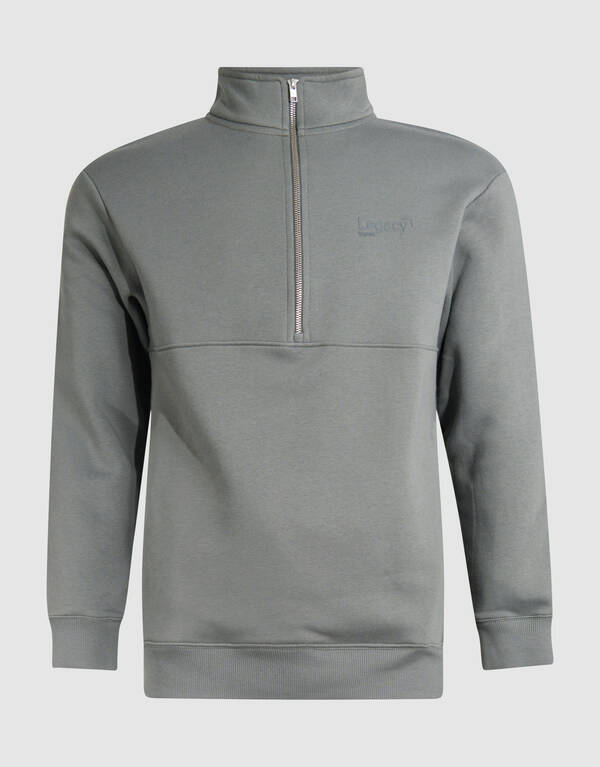 Pullover mit Reißverschluss Dunkelgrün SHOEBY MEN