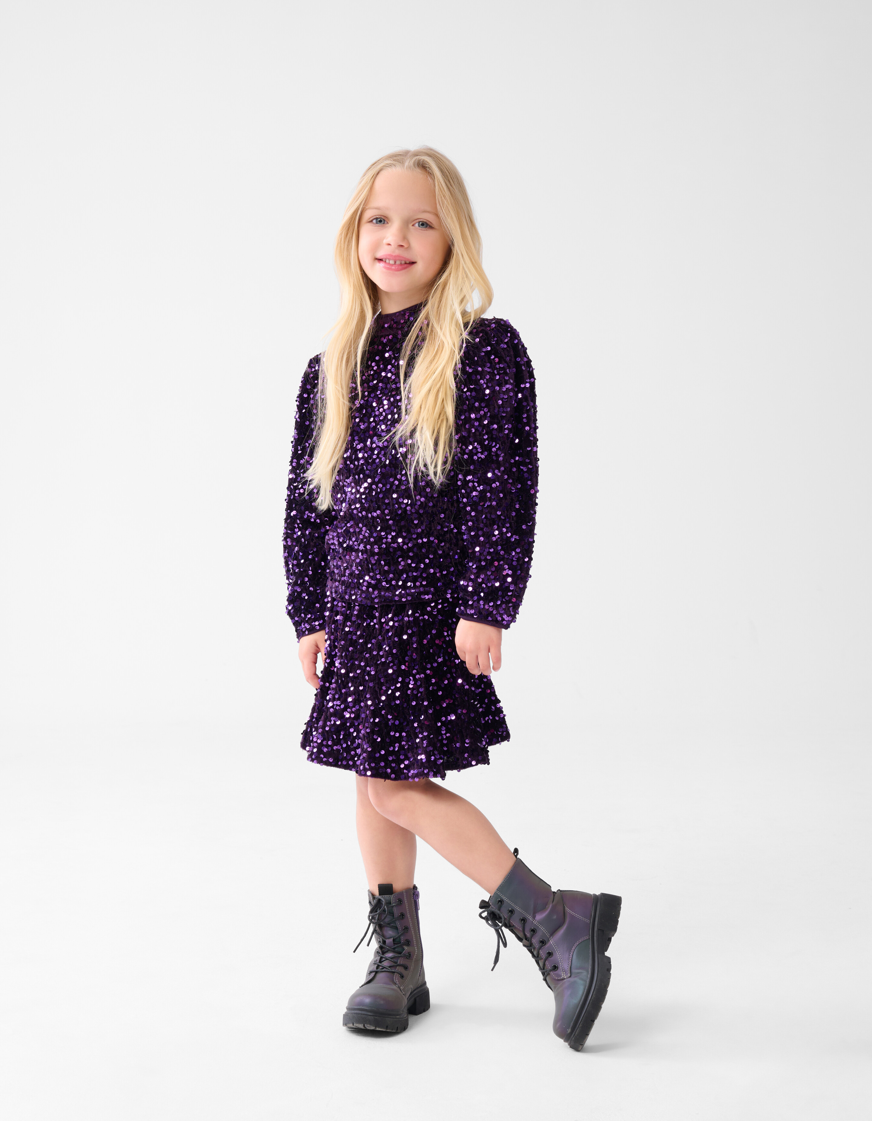 Pailletten Top Lila SHOEBY GIRLS