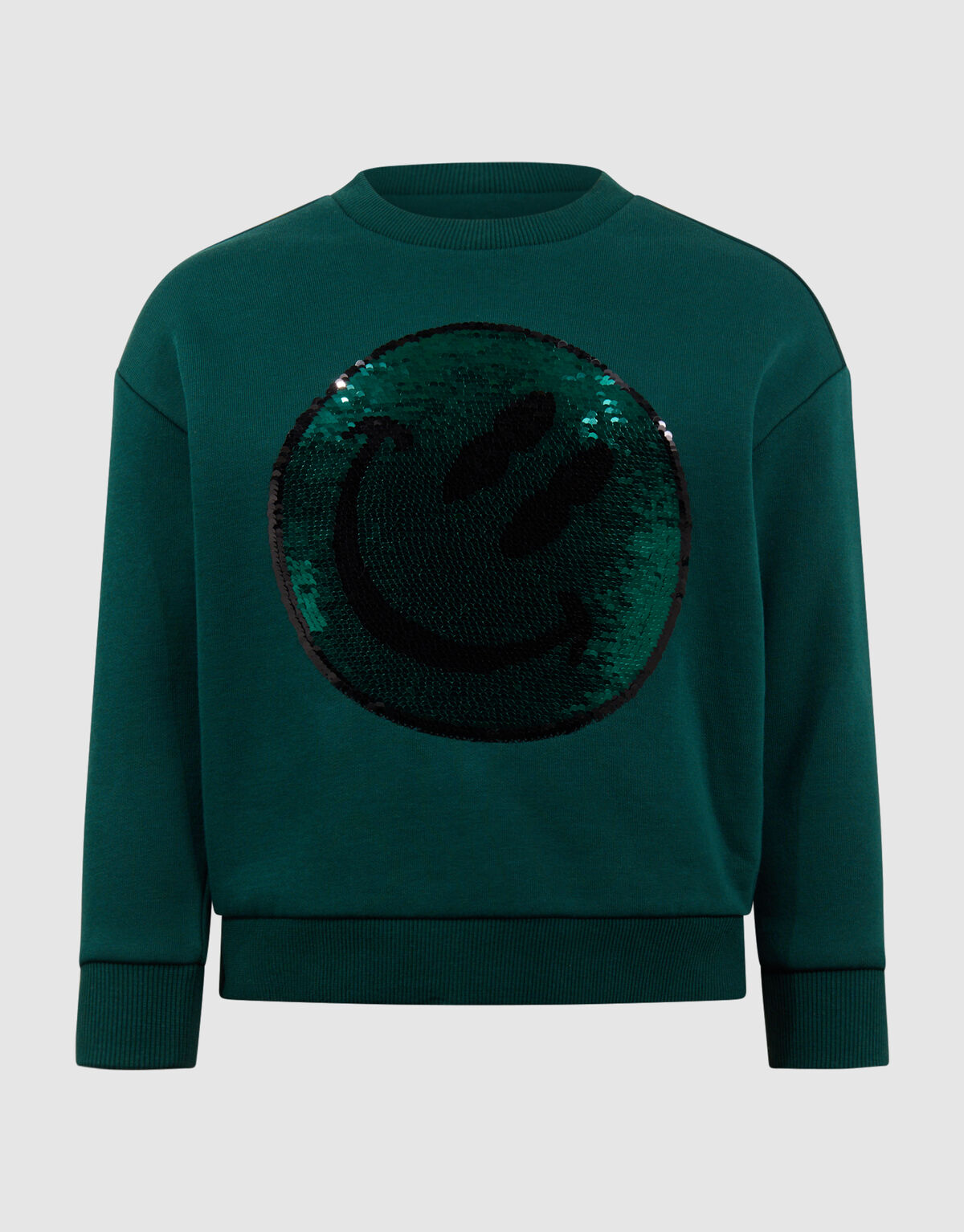 Zwei-Wege-Paillettenpullover Dunkelgr&uuml;n SHOEBY BOYS