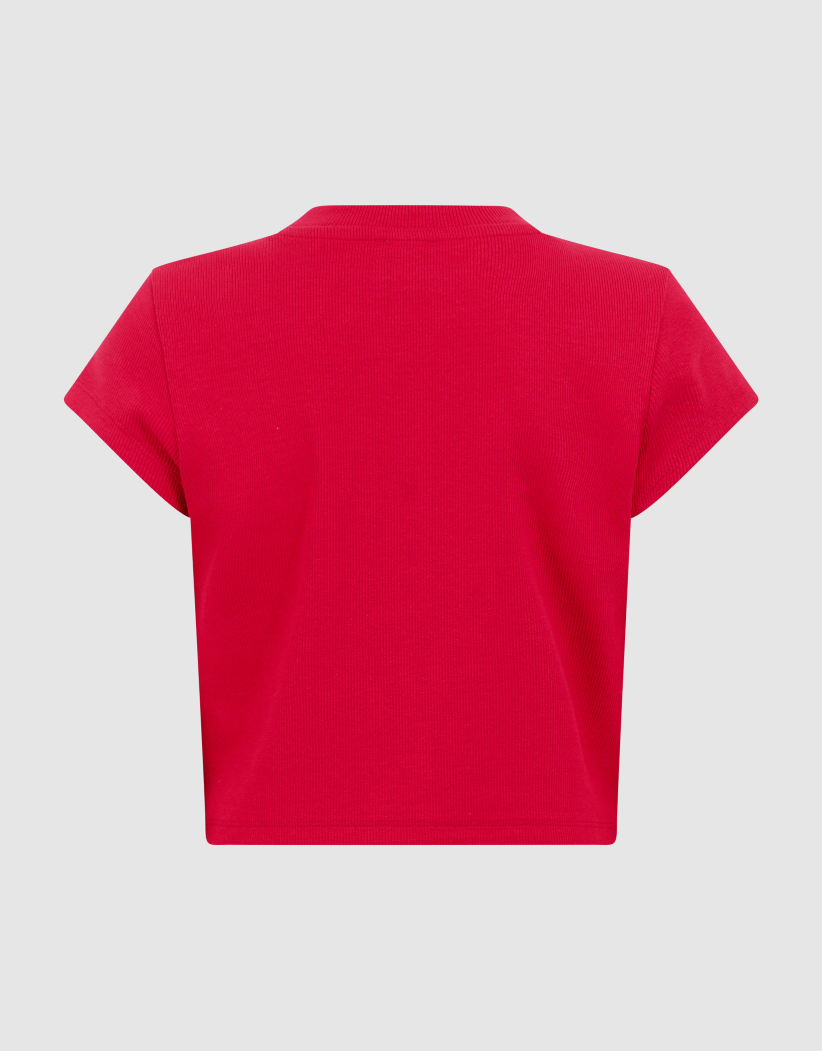 Rib Les Fraises Crop-Top Rot SHOEBY GIRLS