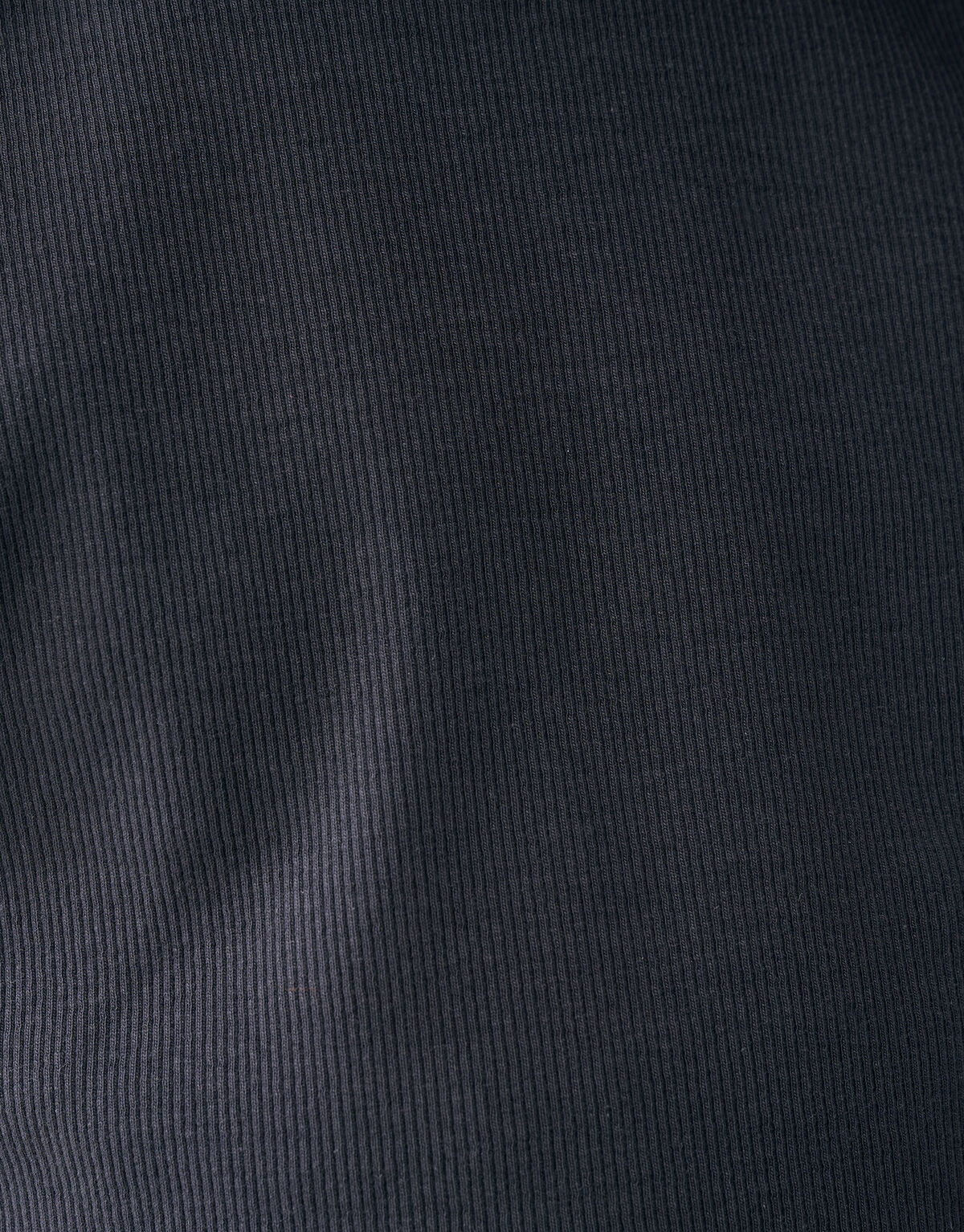 Rippen-Kropf-Oberteil Dunkelgrau SHOEBY GIRLS