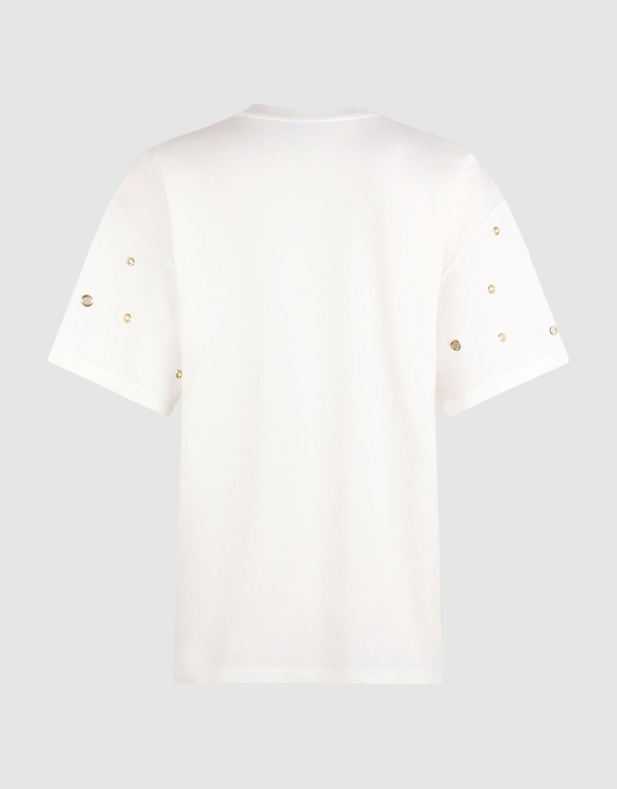 Oversized T-Shirt mit &Ouml;sen Wei&szlig; SHOEBY WOMEN