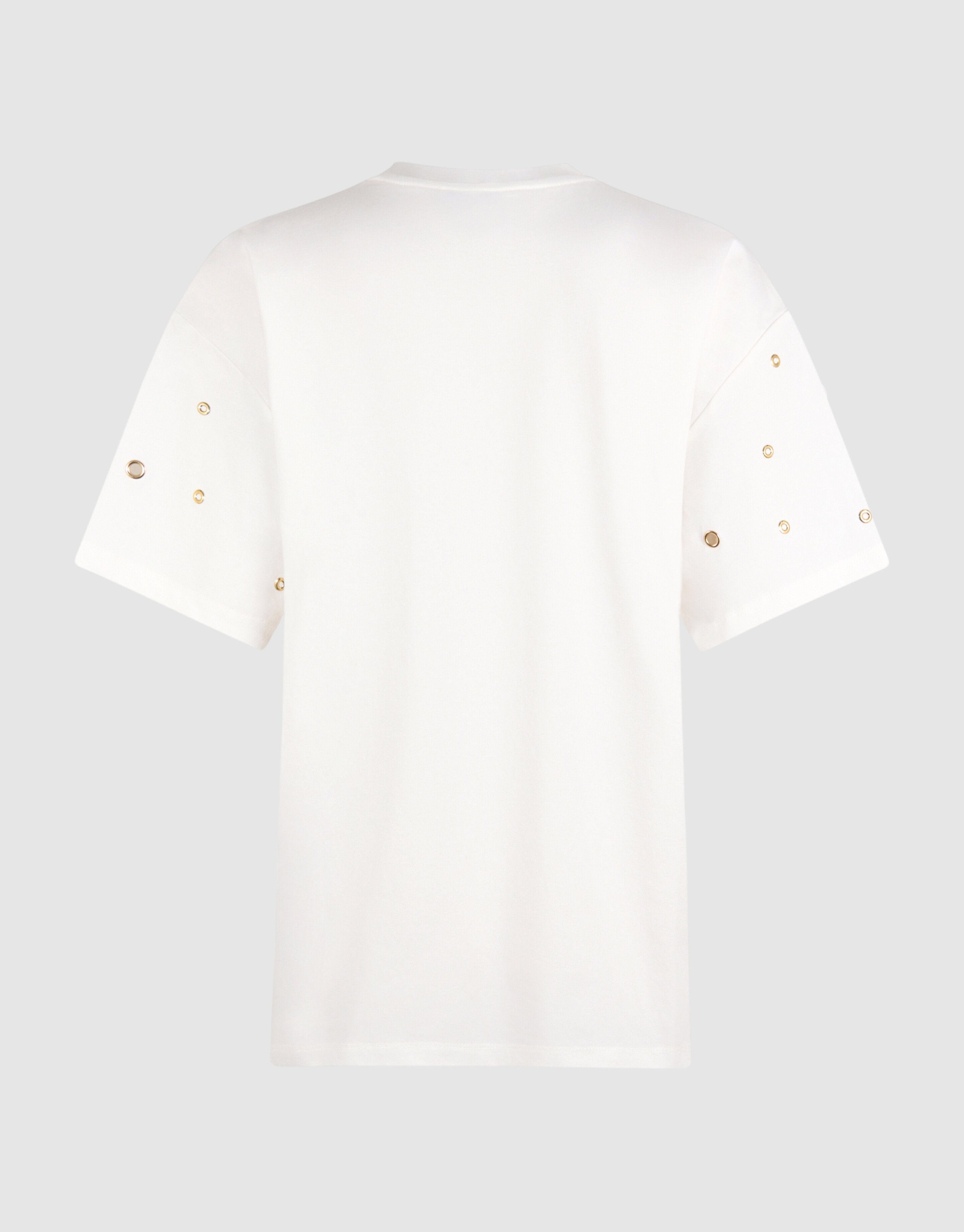 Oversized T-Shirt mit &Ouml;sen Wei&szlig; SHOEBY WOMEN