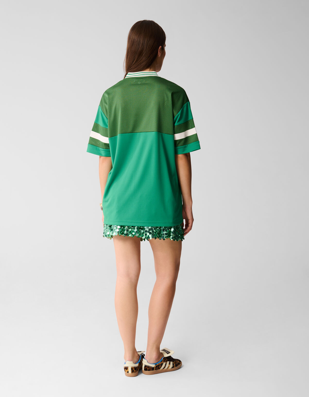 Baseball-T-Shirt in Übergröße Grün von Lizzy SHOEBY WOMEN