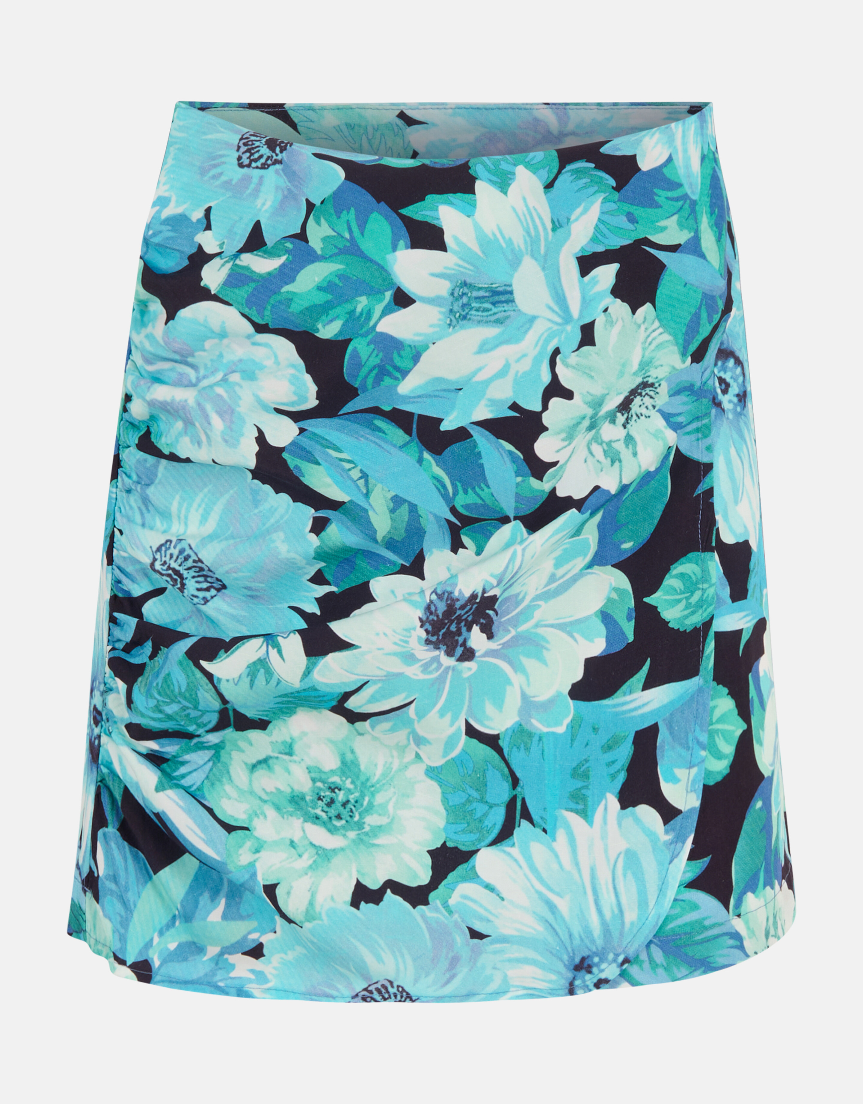Skort mit Blumendruck Blau SHOEBY WOMEN