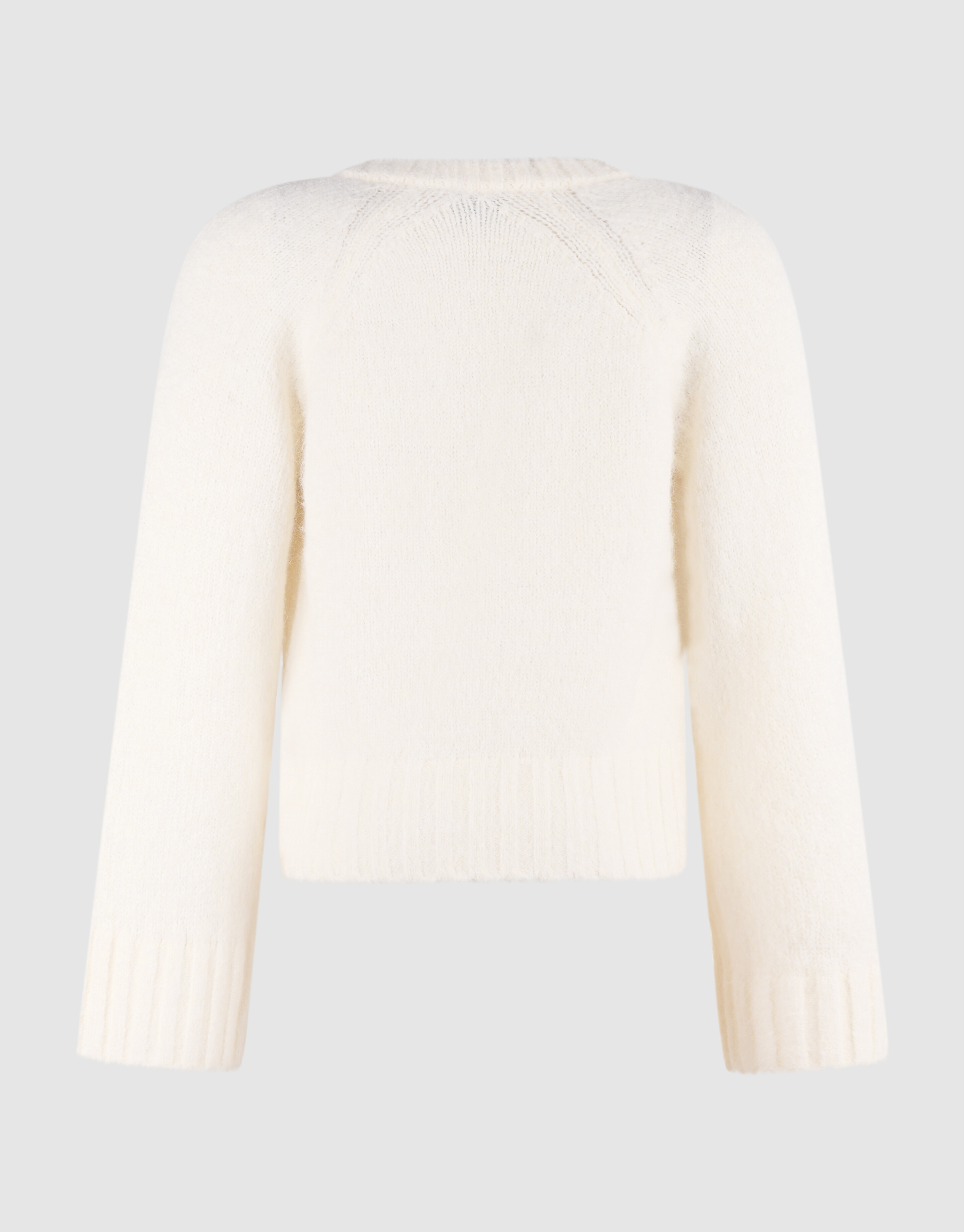 Oversized V-Ausschnitt Strickpullover Wei&szlig; SHOEBY WOMEN
