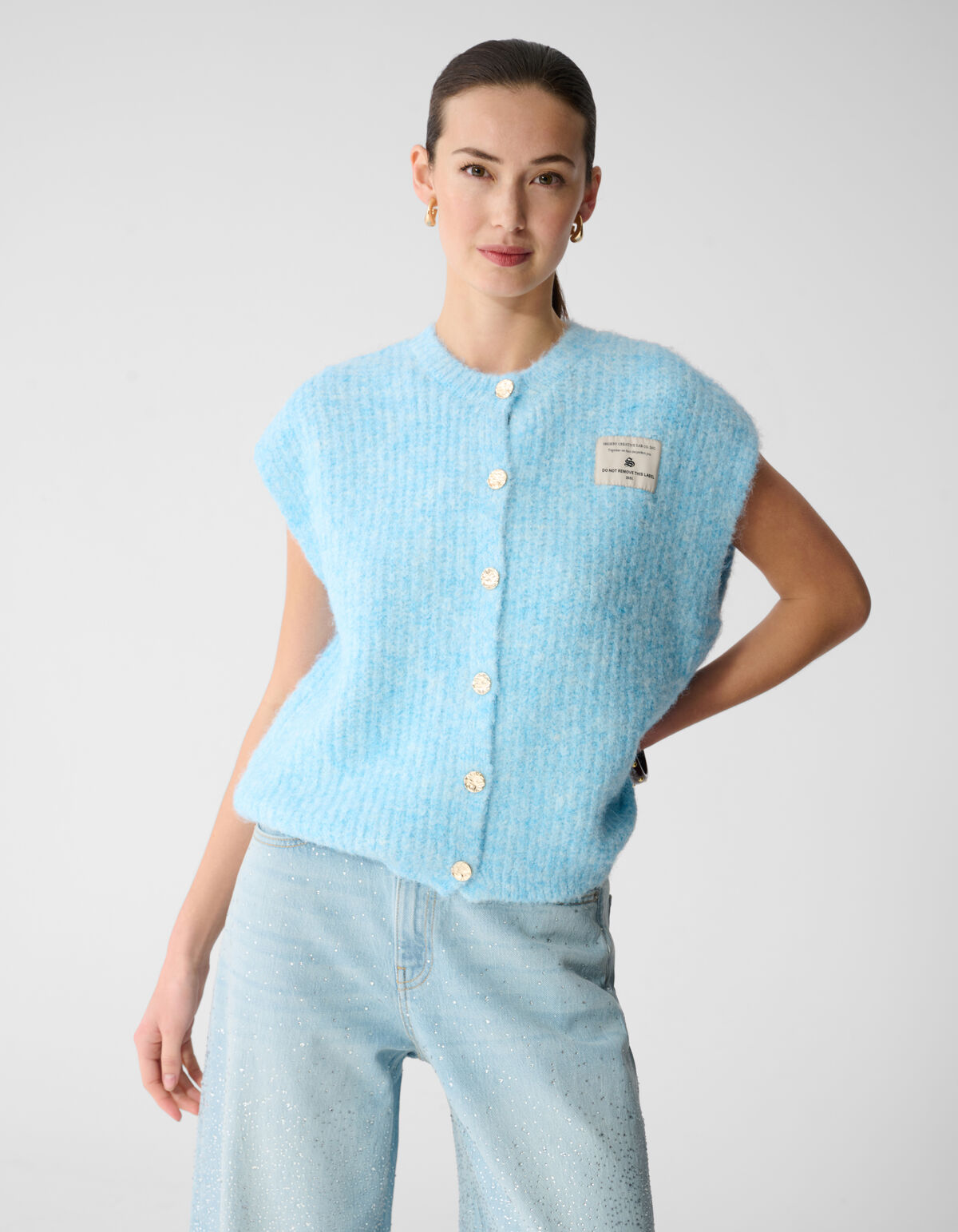 Flauschige Weste Hellblau SHOEBY WOMEN