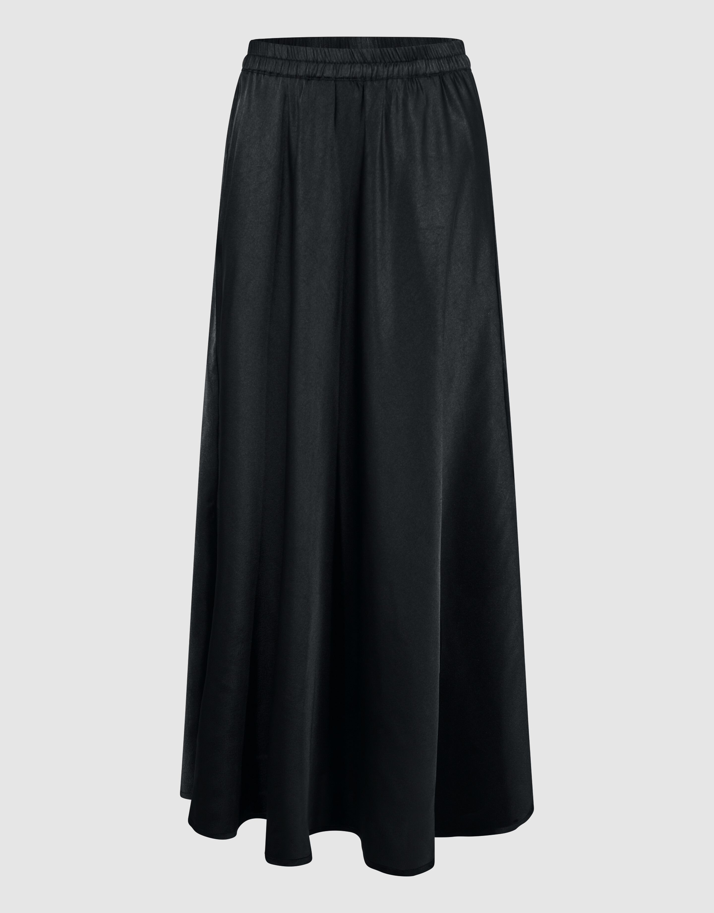 Satinstoff Maxi Rock Schwarz SHOEBY WOMEN